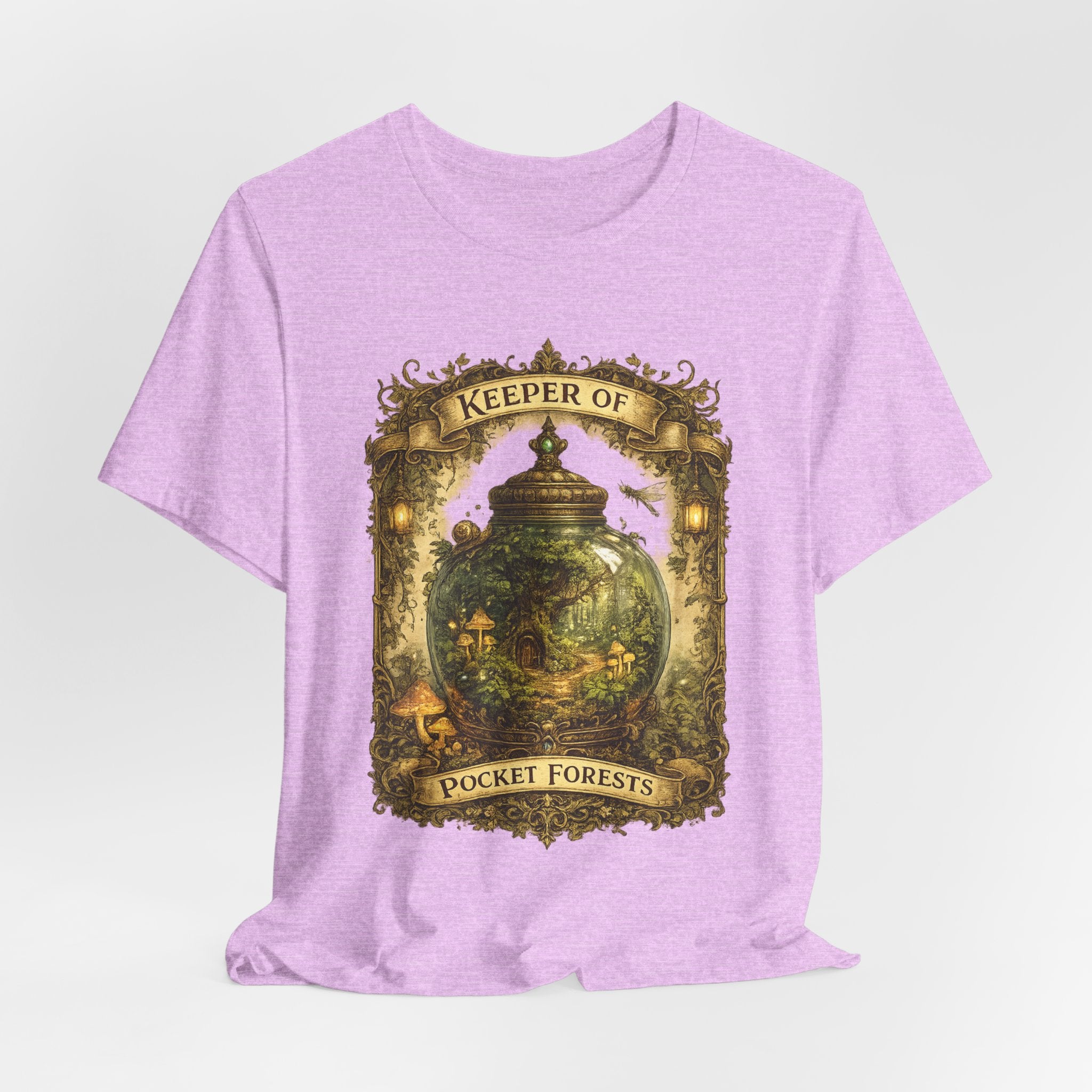 Keeper of Pocket Forests T-Shirt — Fantasy Terrarium Nature Tee