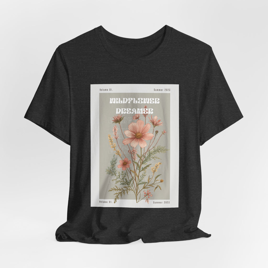 Floral Botanical Tee — 'Wildflower Desires' Vintage Garden Graphic Shirt