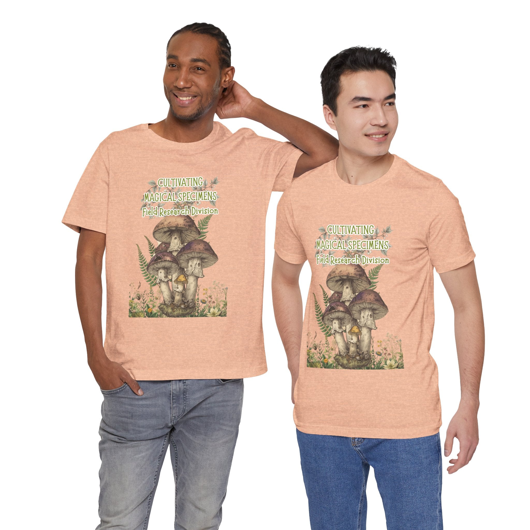 Mushroom Field Research Tee — "Cultivating Magical Specimens" Botanical Graphic Shirt
