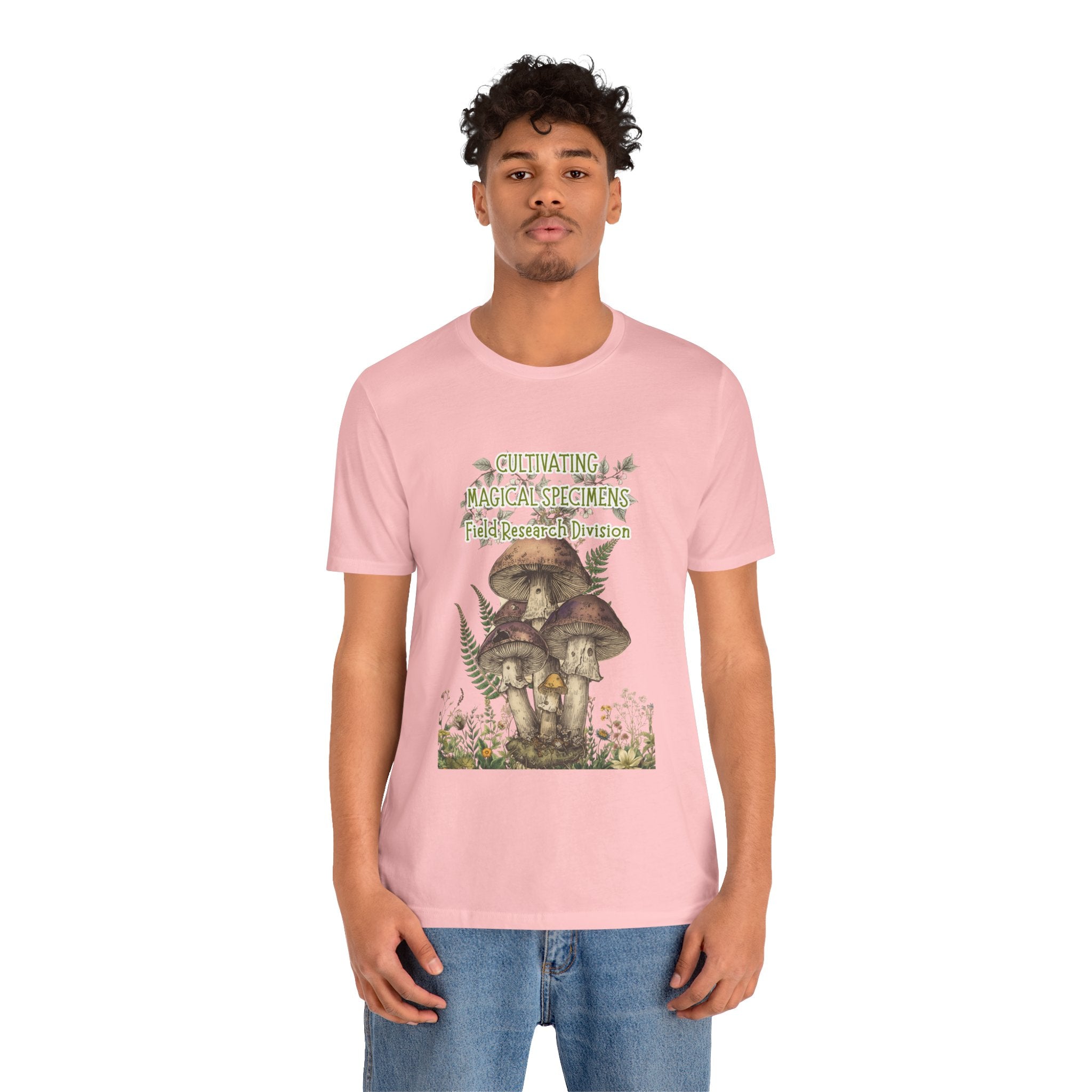 Mushroom Field Research Tee — "Cultivating Magical Specimens" Botanical Graphic Shirt