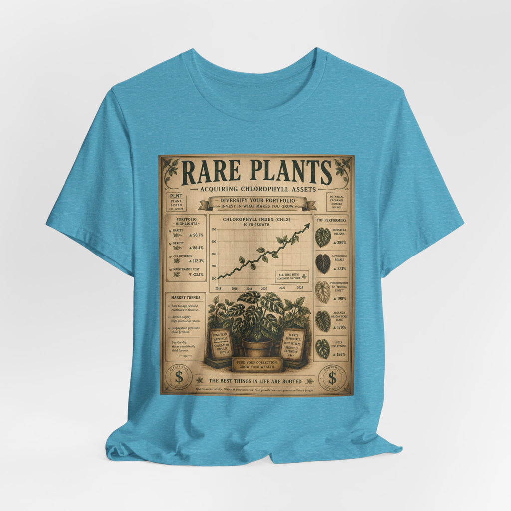 Rare Plants Vintage Graphic Tee — Botanical Chart T-Shirt