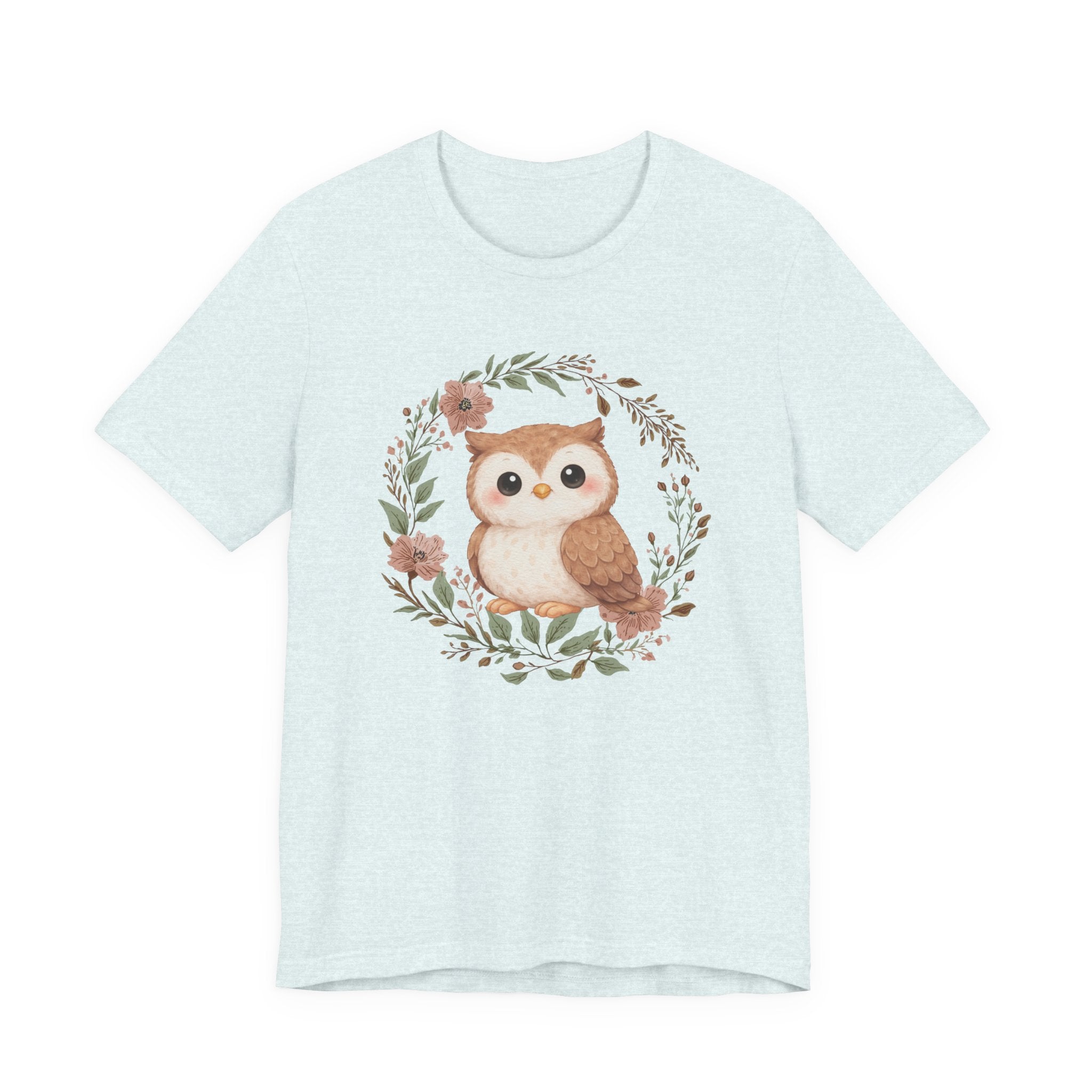 Floral Wreath Baby Owl Tee