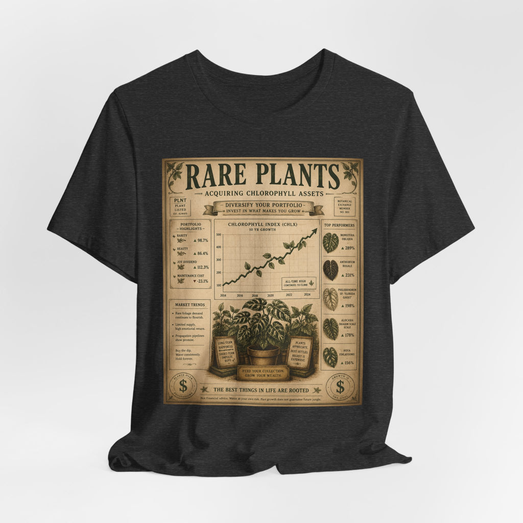 Rare Plants Vintage Graphic Tee — Botanical Chart T-Shirt