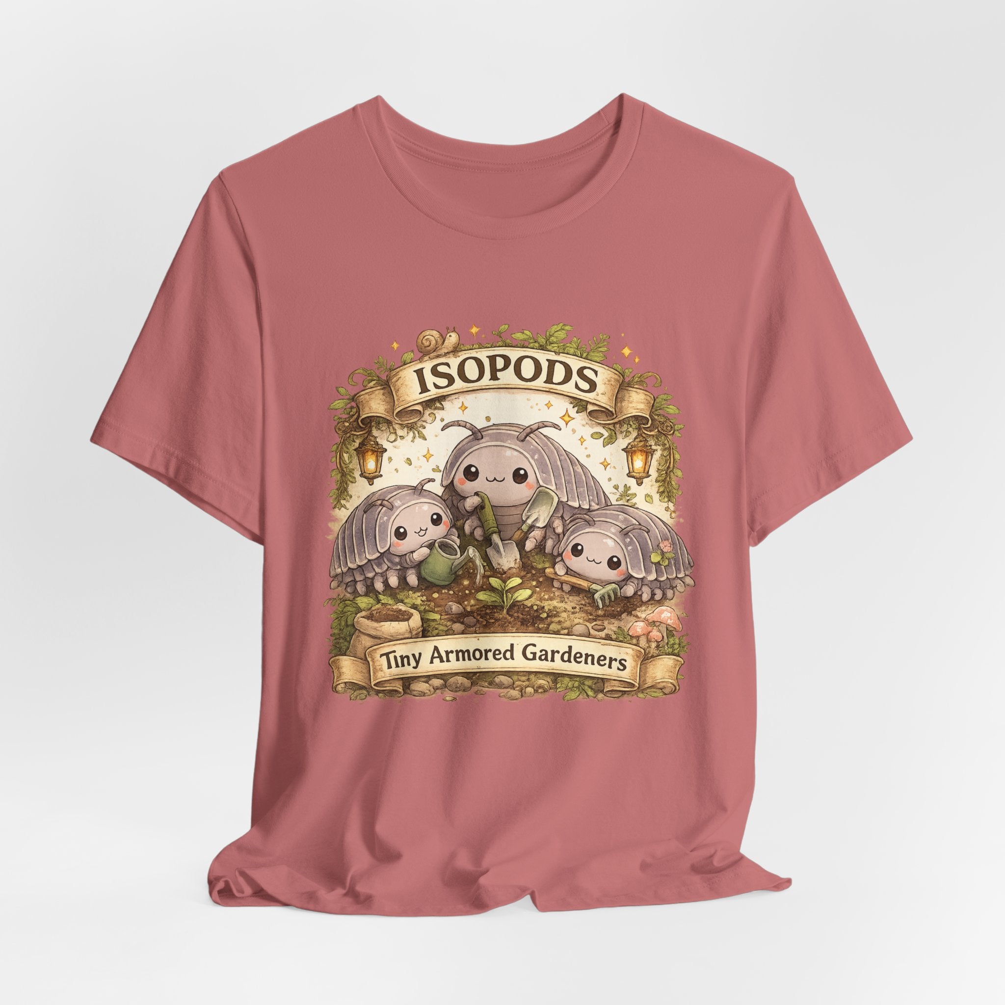 Isopods Tee — "Tiny Armored Gardeners" Cute Isopod T-Shirt