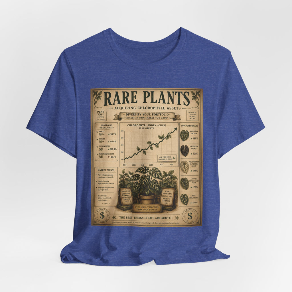Rare Plants Vintage Graphic Tee — Botanical Chart T-Shirt