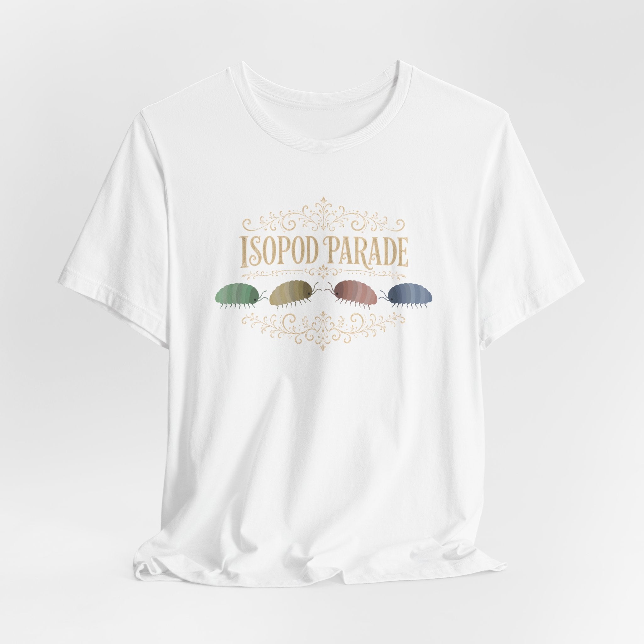 Isopod Parade T‑Shirt — Cute Isopod Shells Graphic Tee