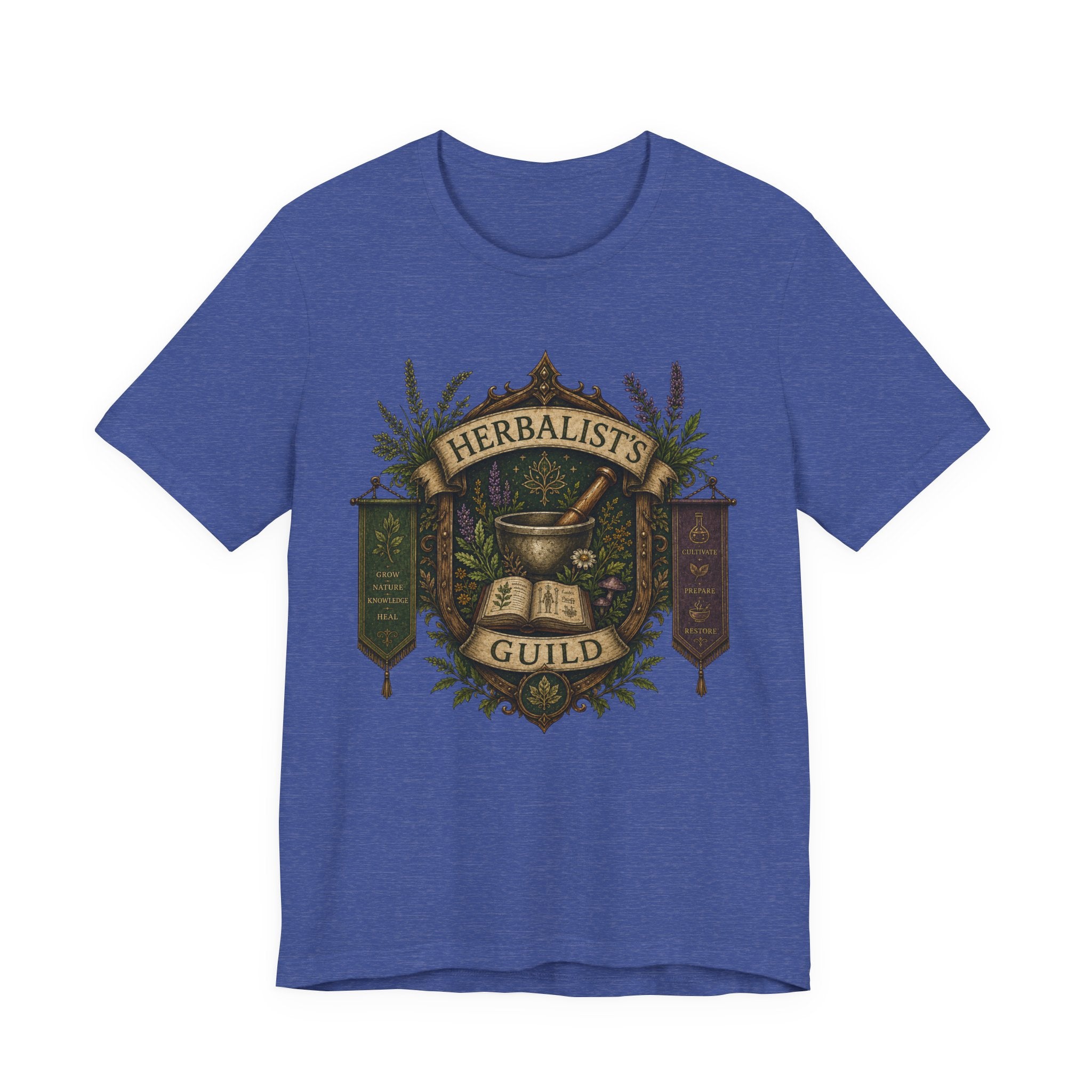 Herbalists Guild Tee — Vintage Apothecary Mortar & Pestle T-Shirt