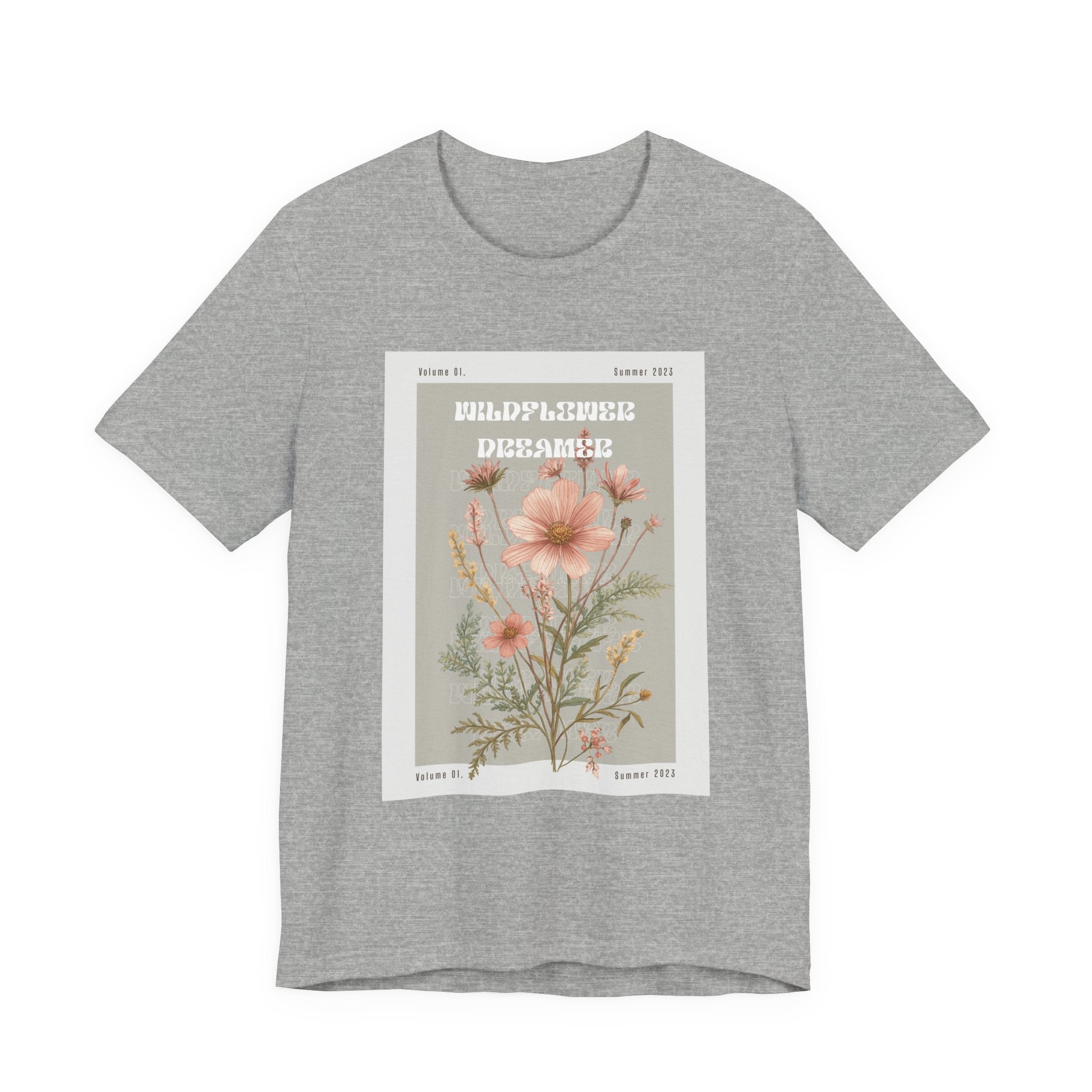 Floral Botanical Tee — 'Wildflower Desires' Vintage Garden Graphic Shirt
