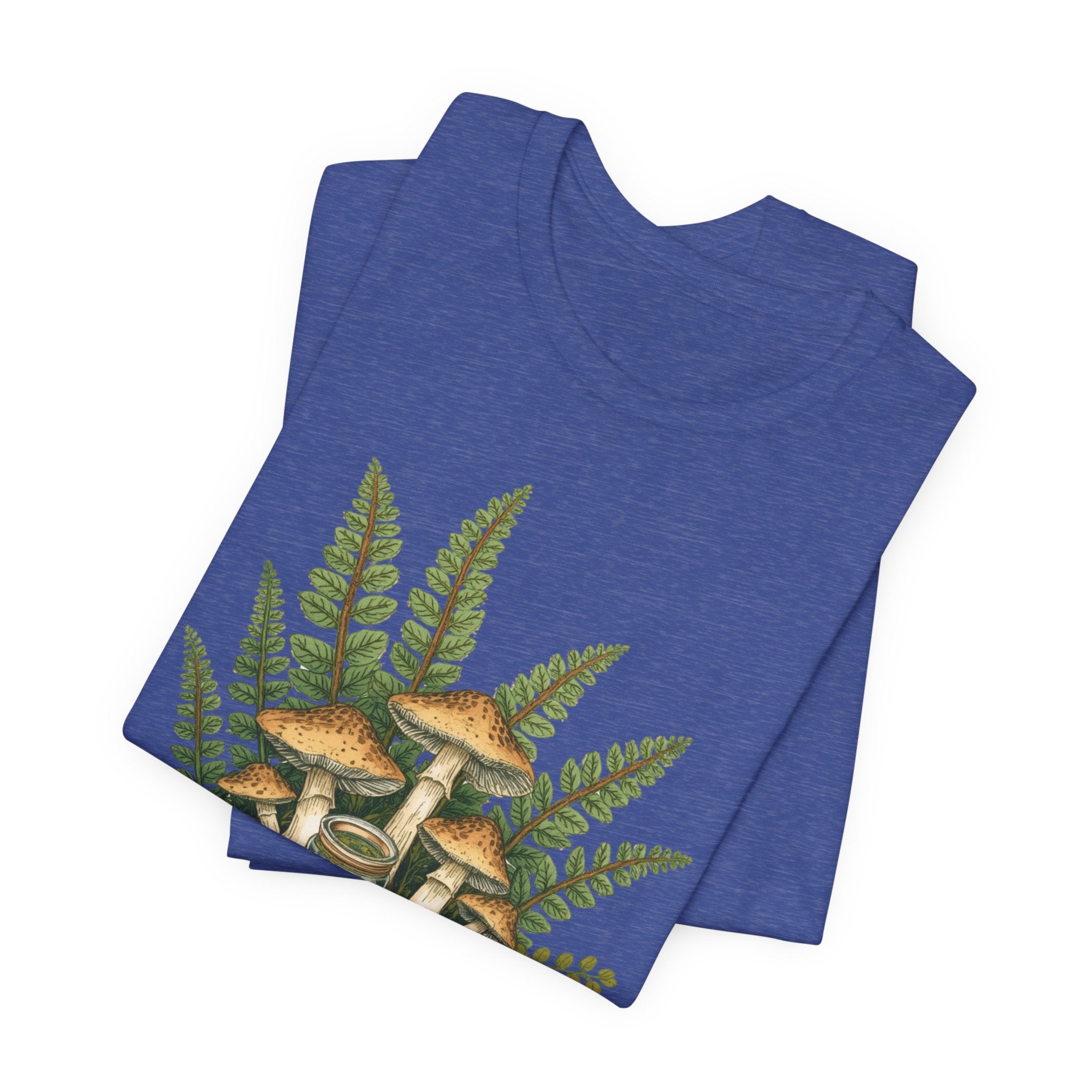 Mushroom Forest Tee — Ferns & Fairy Fungi Graphic T-Shirt