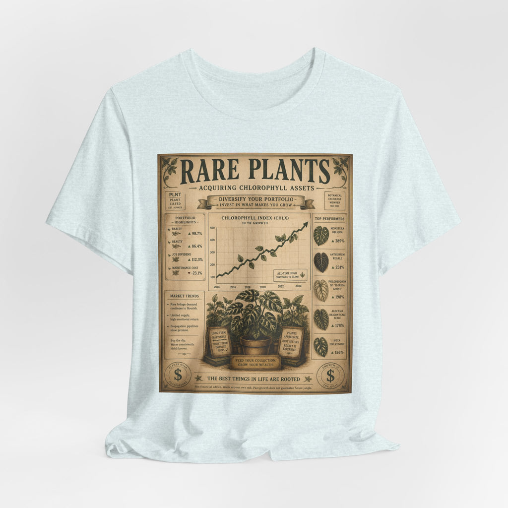 Rare Plants Vintage Graphic Tee — Botanical Chart T-Shirt