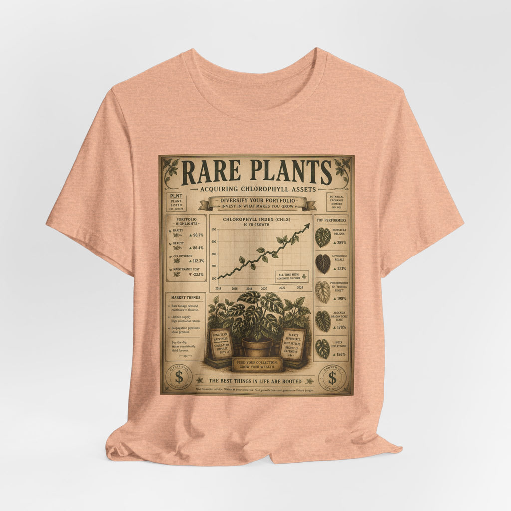 Rare Plants Vintage Graphic Tee — Botanical Chart T-Shirt