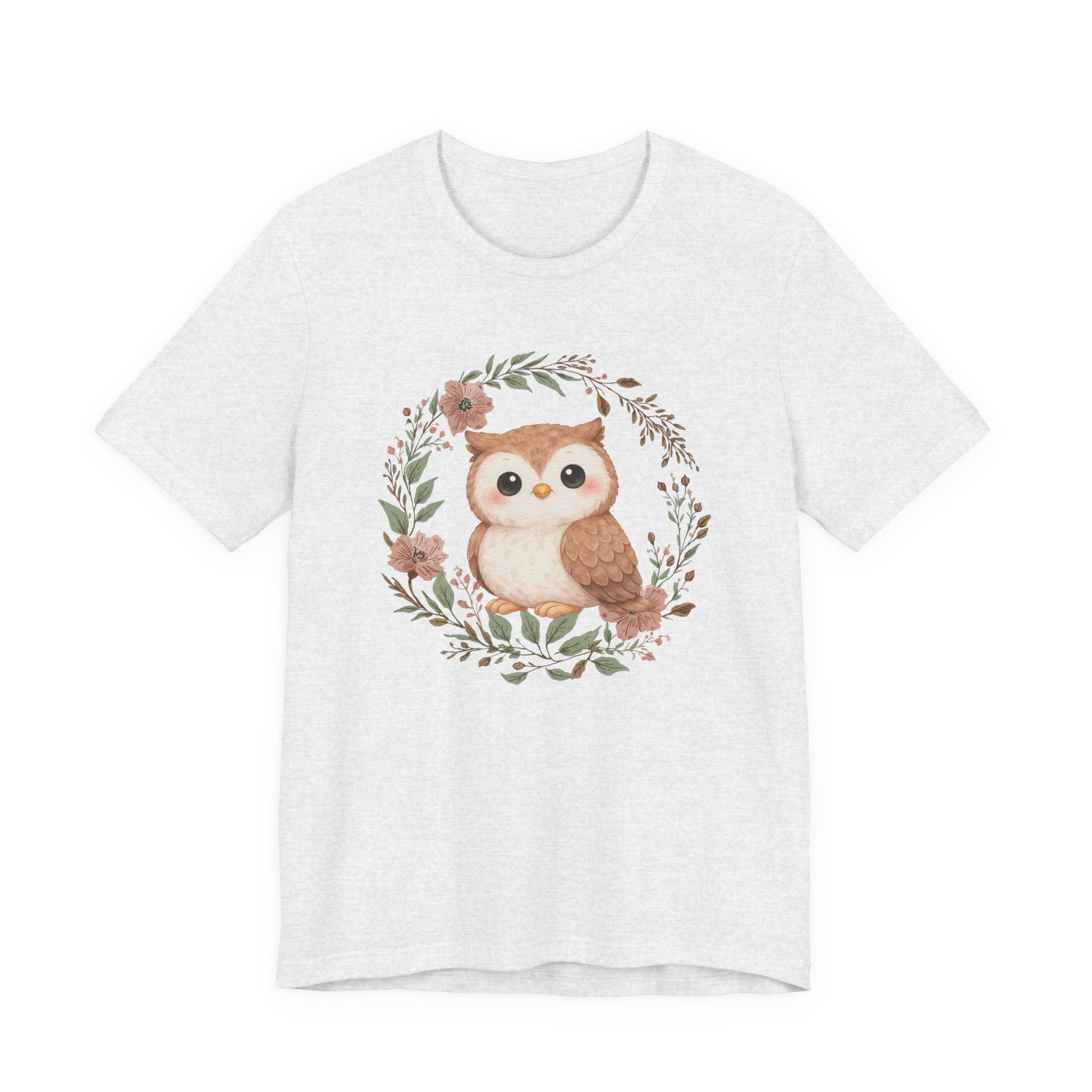 Floral Wreath Baby Owl Tee