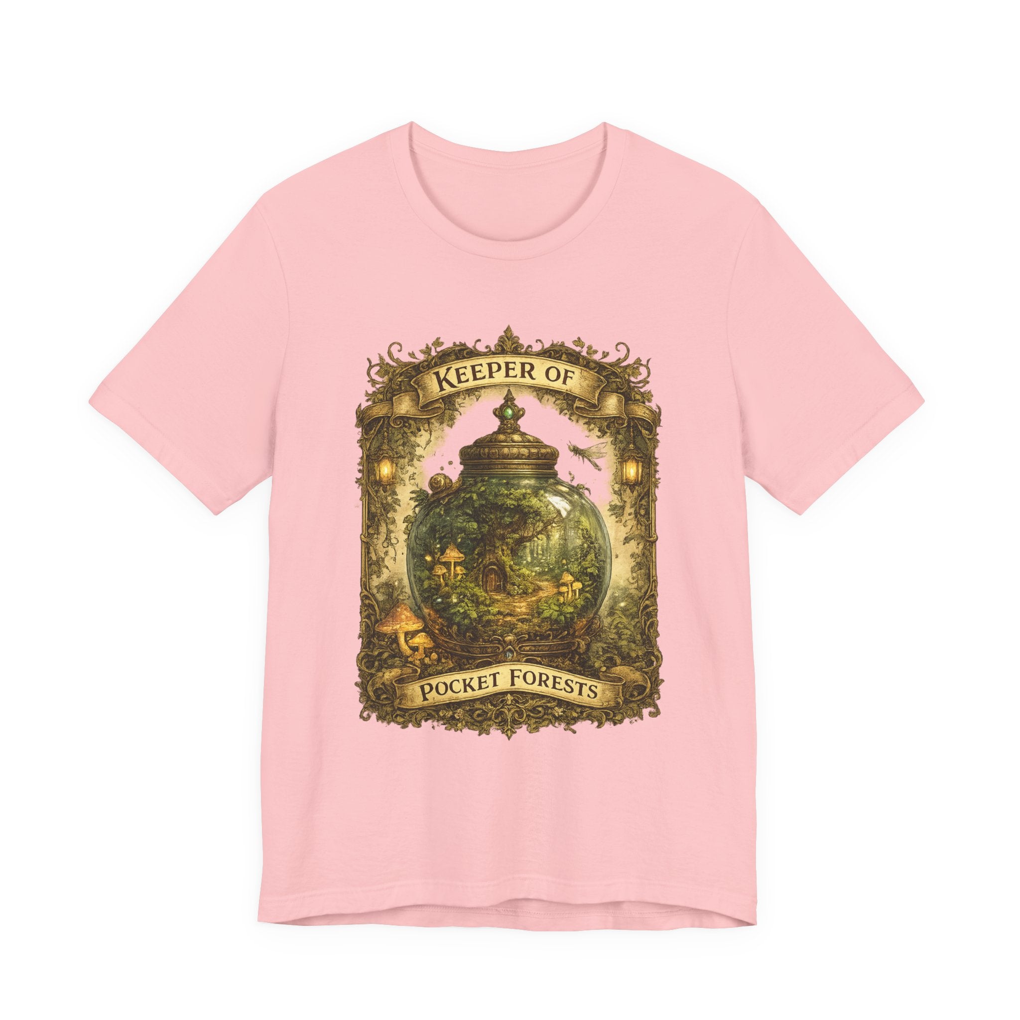 Keeper of Pocket Forests T-Shirt — Fantasy Terrarium Nature Tee