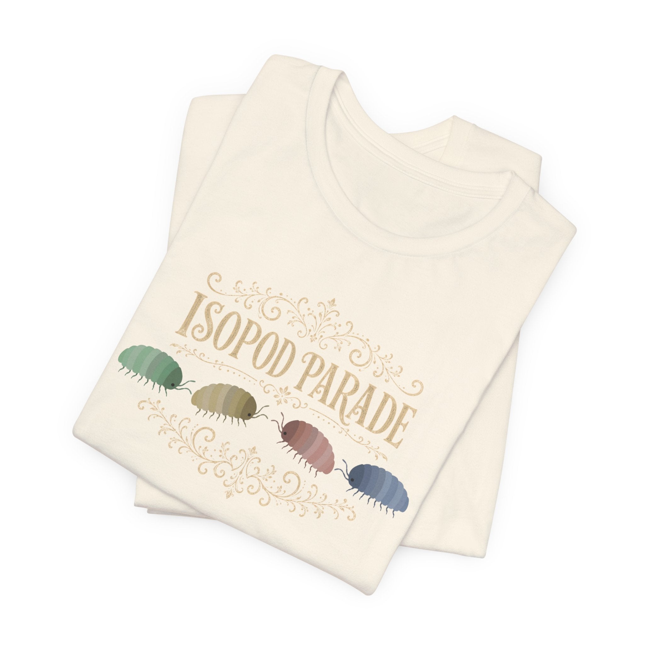 Isopod Parade T‑Shirt — Cute Isopod Shells Graphic Tee