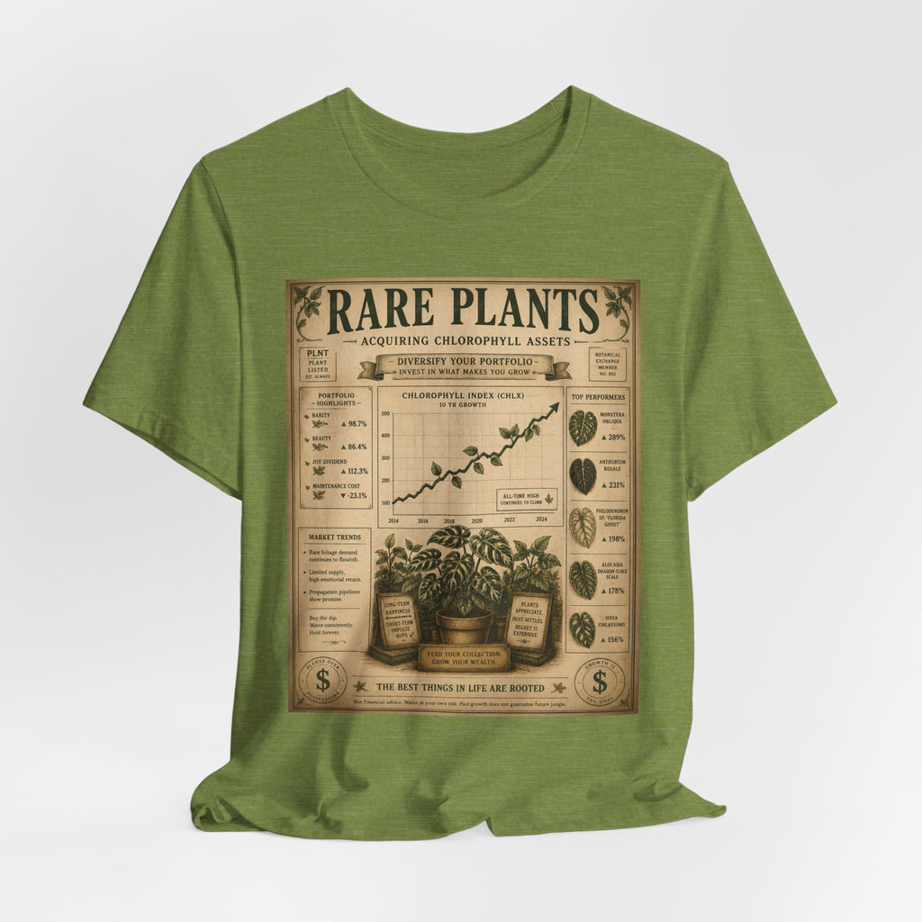 Rare Plants Vintage Graphic Tee — Botanical Chart T-Shirt
