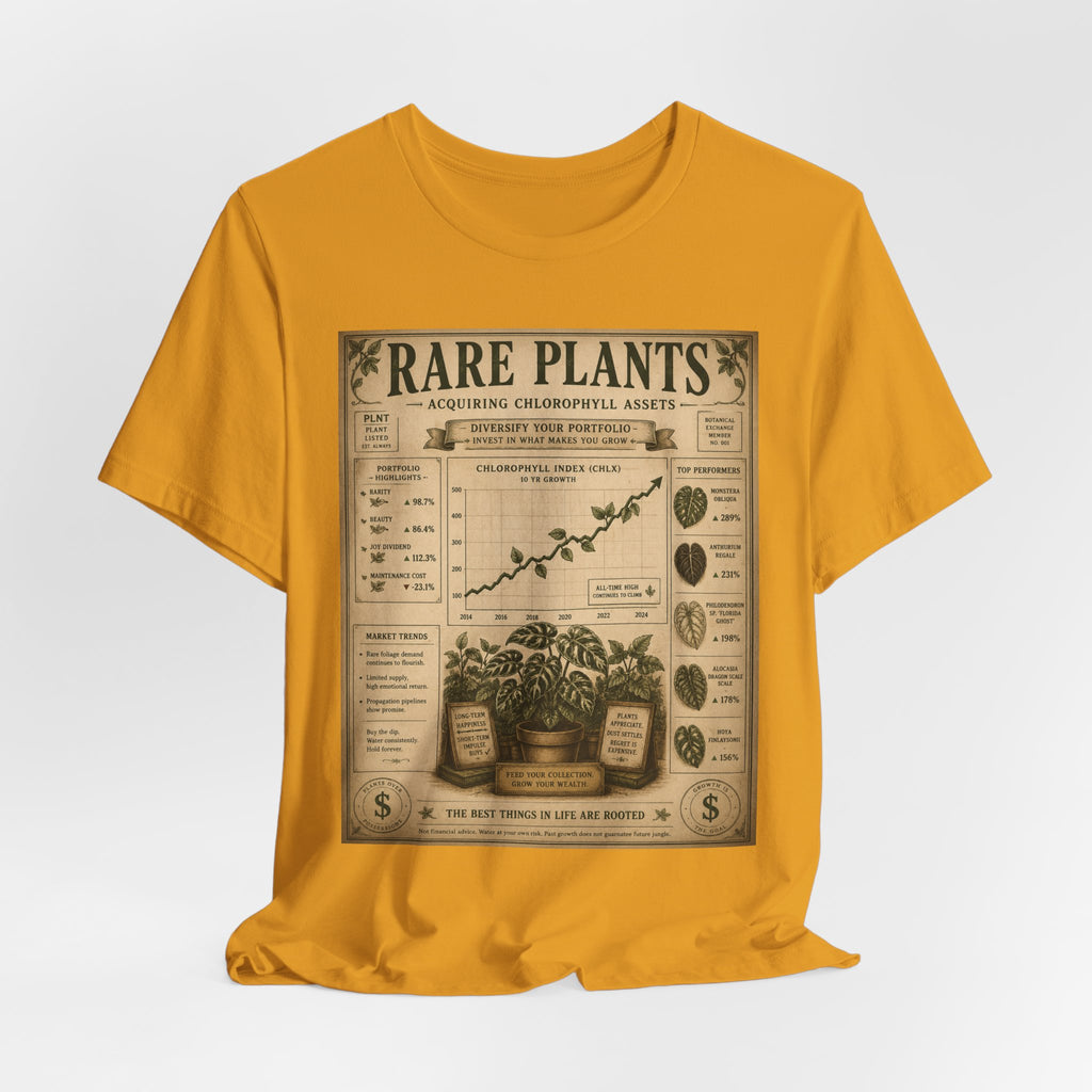 Rare Plants Vintage Graphic Tee — Botanical Chart T-Shirt