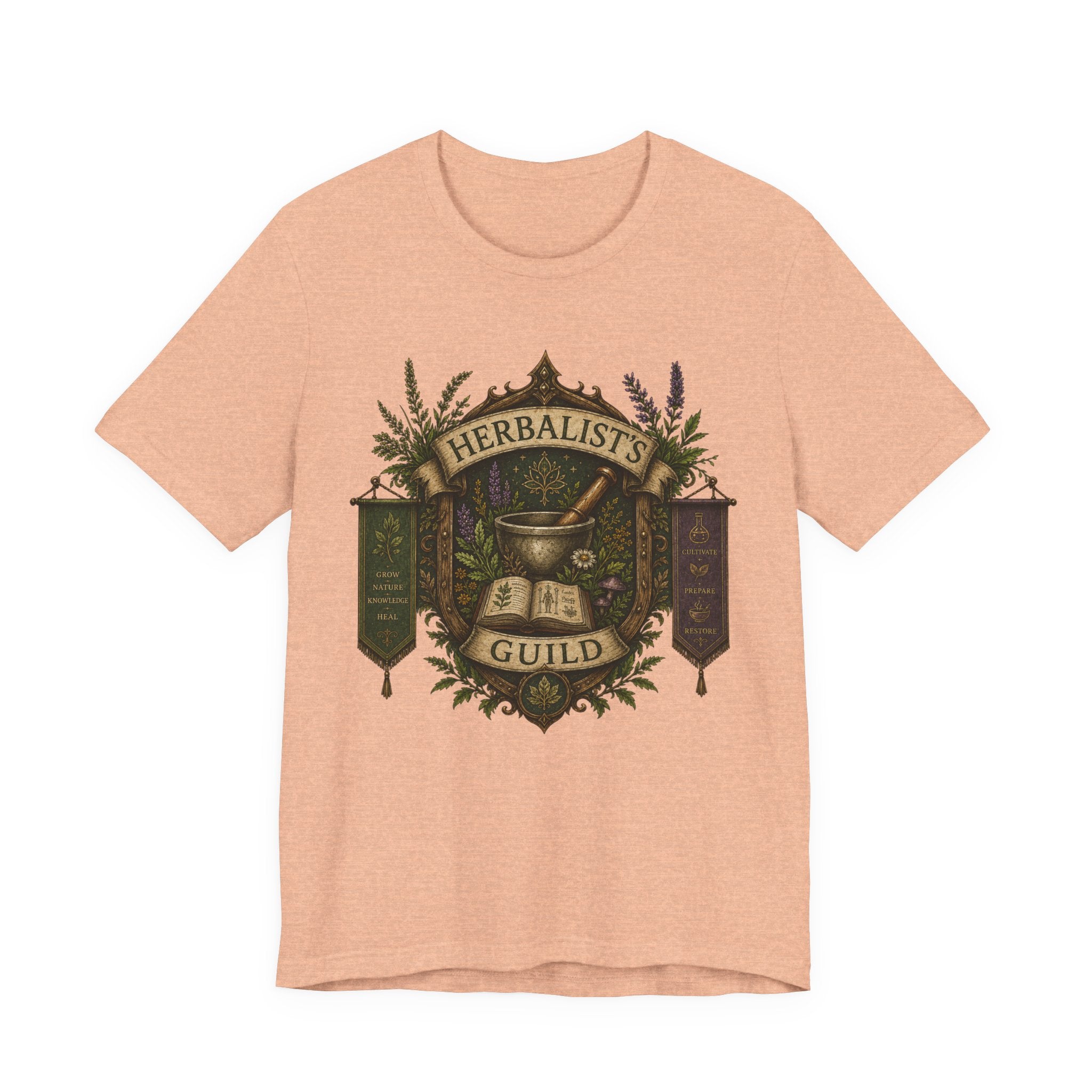Herbalists Guild Tee — Vintage Apothecary Mortar & Pestle T-Shirt