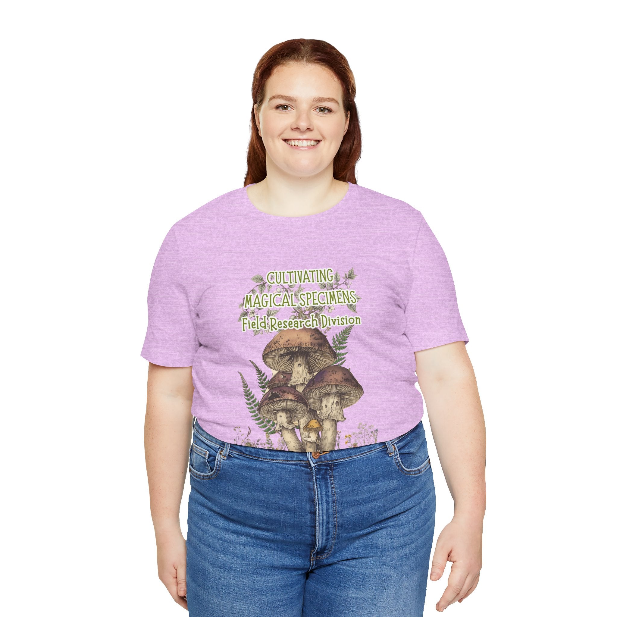 Mushroom Field Research Tee — "Cultivating Magical Specimens" Botanical Graphic Shirt