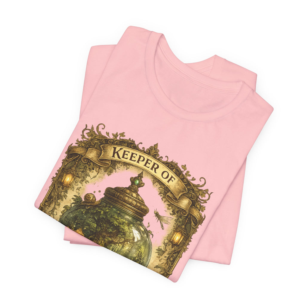 Keeper of Pocket Forests T-Shirt — Fantasy Terrarium Nature Tee