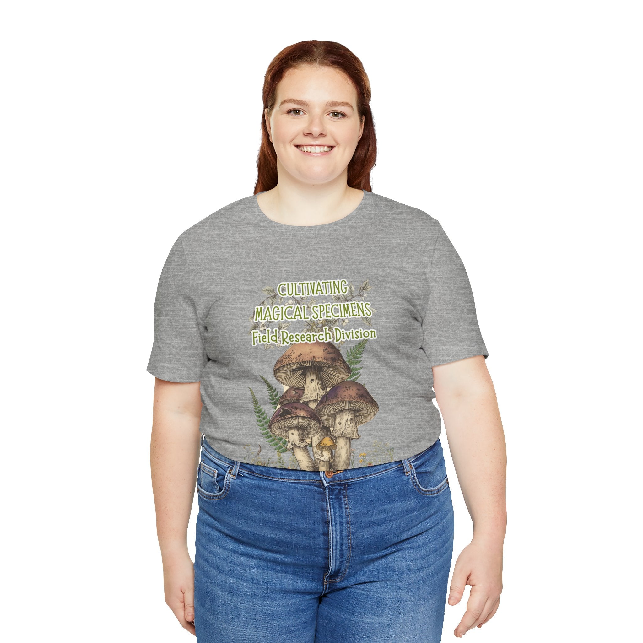 Mushroom Field Research Tee — "Cultivating Magical Specimens" Botanical Graphic Shirt
