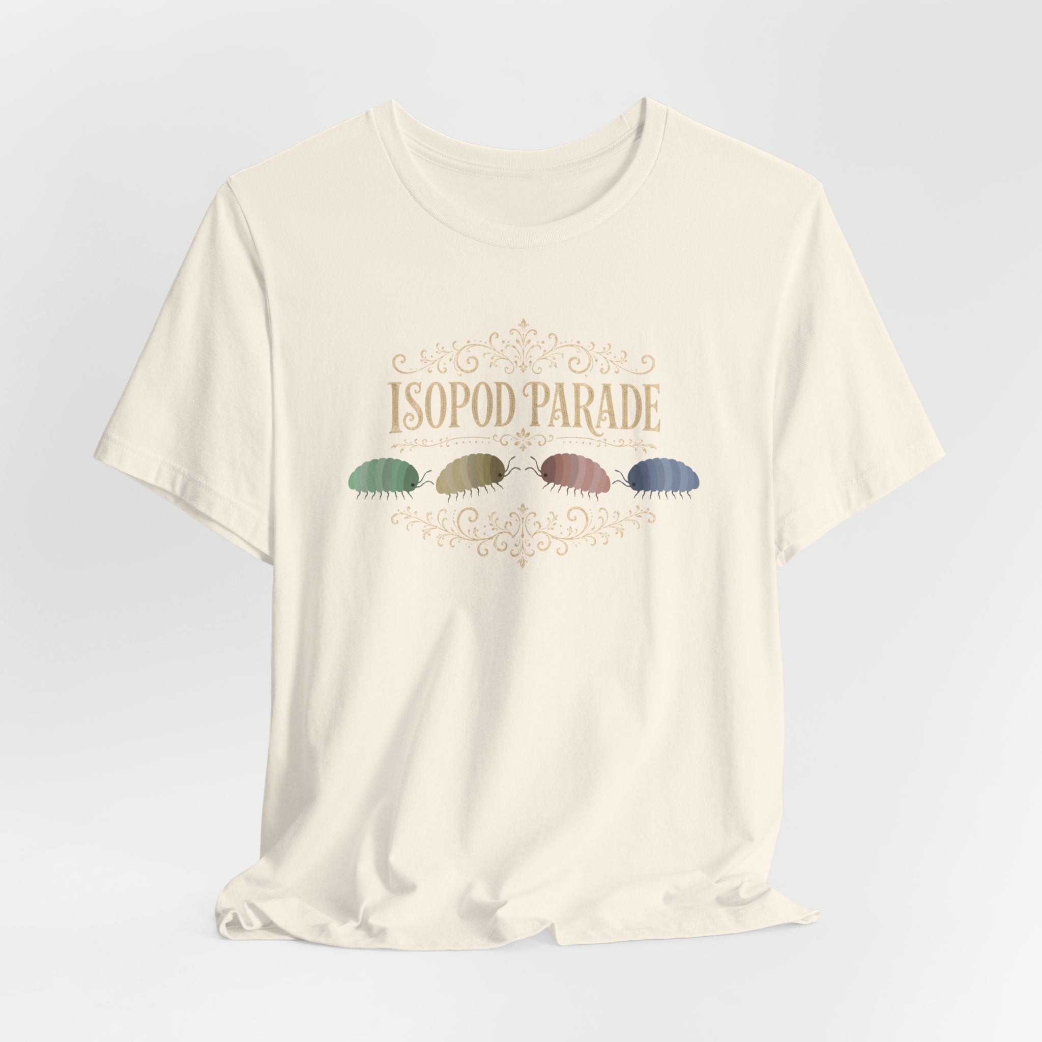 Isopod Parade T‑Shirt — Cute Isopod Shells Graphic Tee