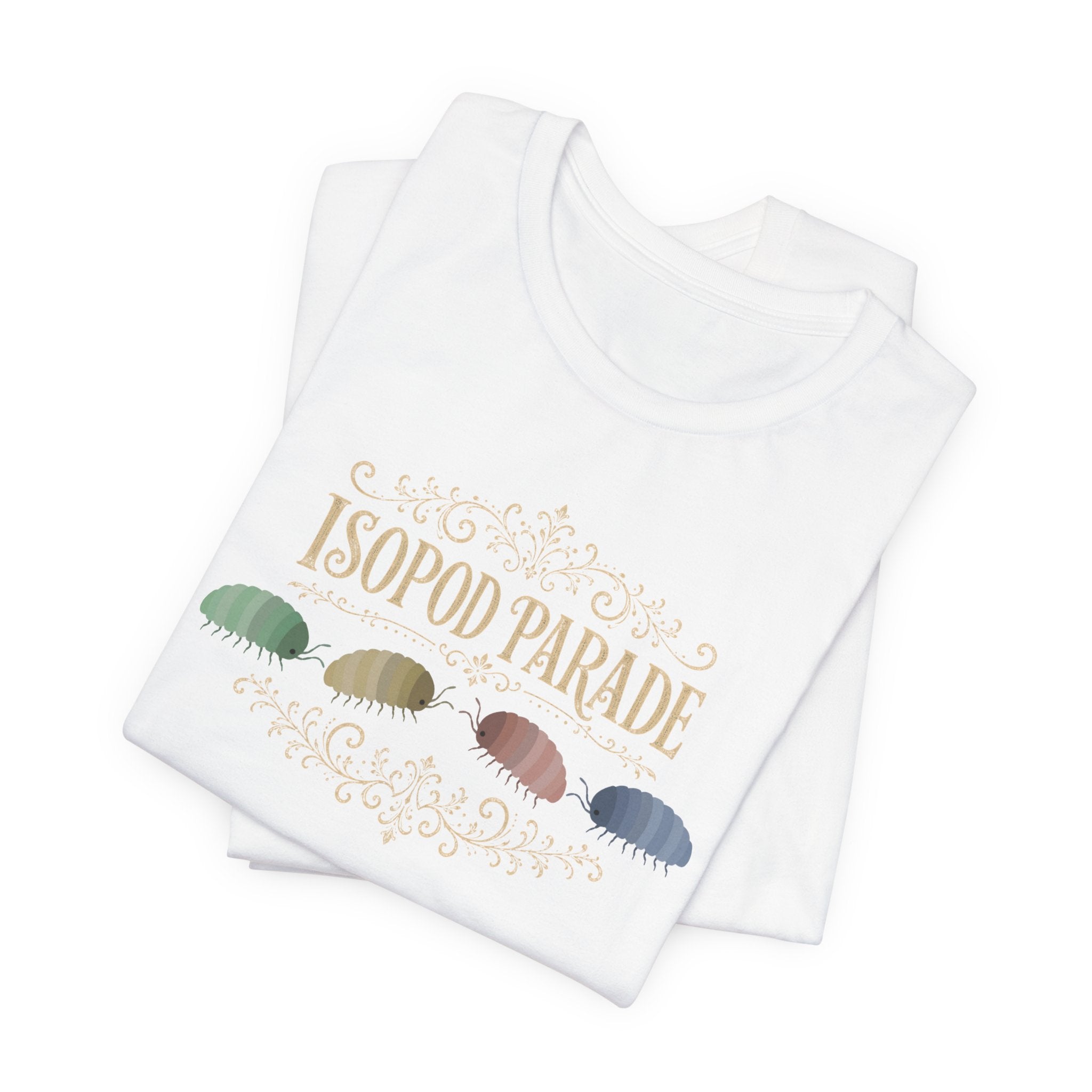 Isopod Parade T‑Shirt — Cute Isopod Shells Graphic Tee