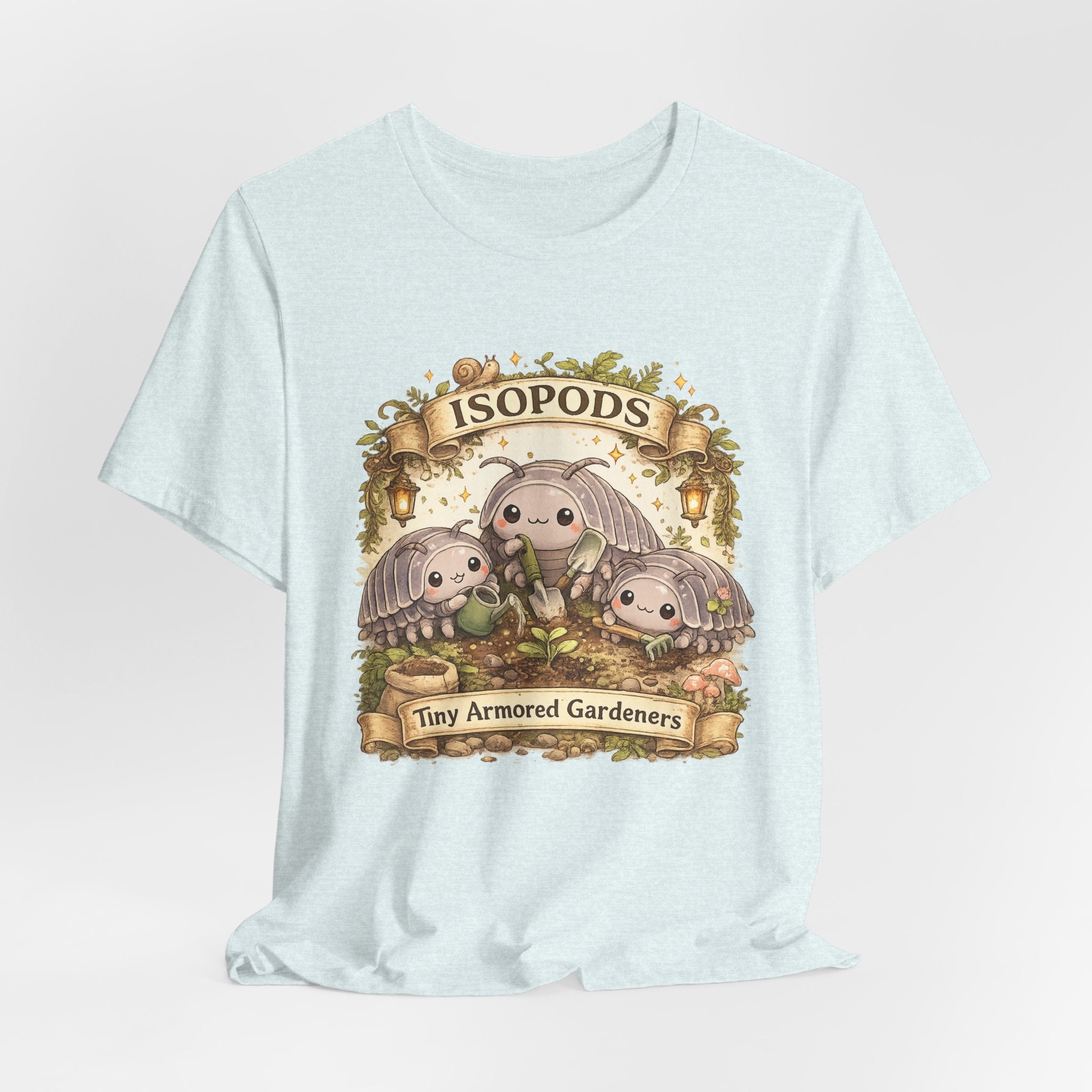 Isopods Tee — "Tiny Armored Gardeners" Cute Isopod T-Shirt