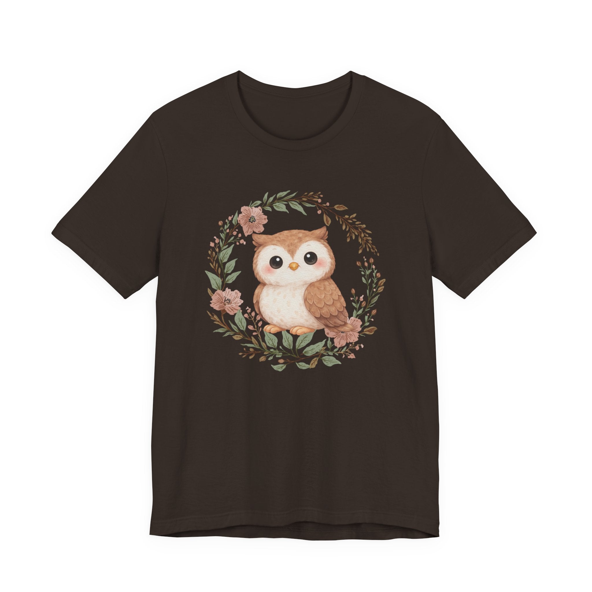Floral Wreath Baby Owl Tee
