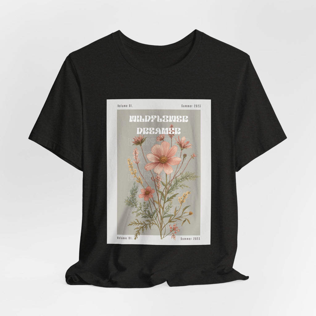Floral Botanical Tee — 'Wildflower Desires' Vintage Garden Graphic Shirt