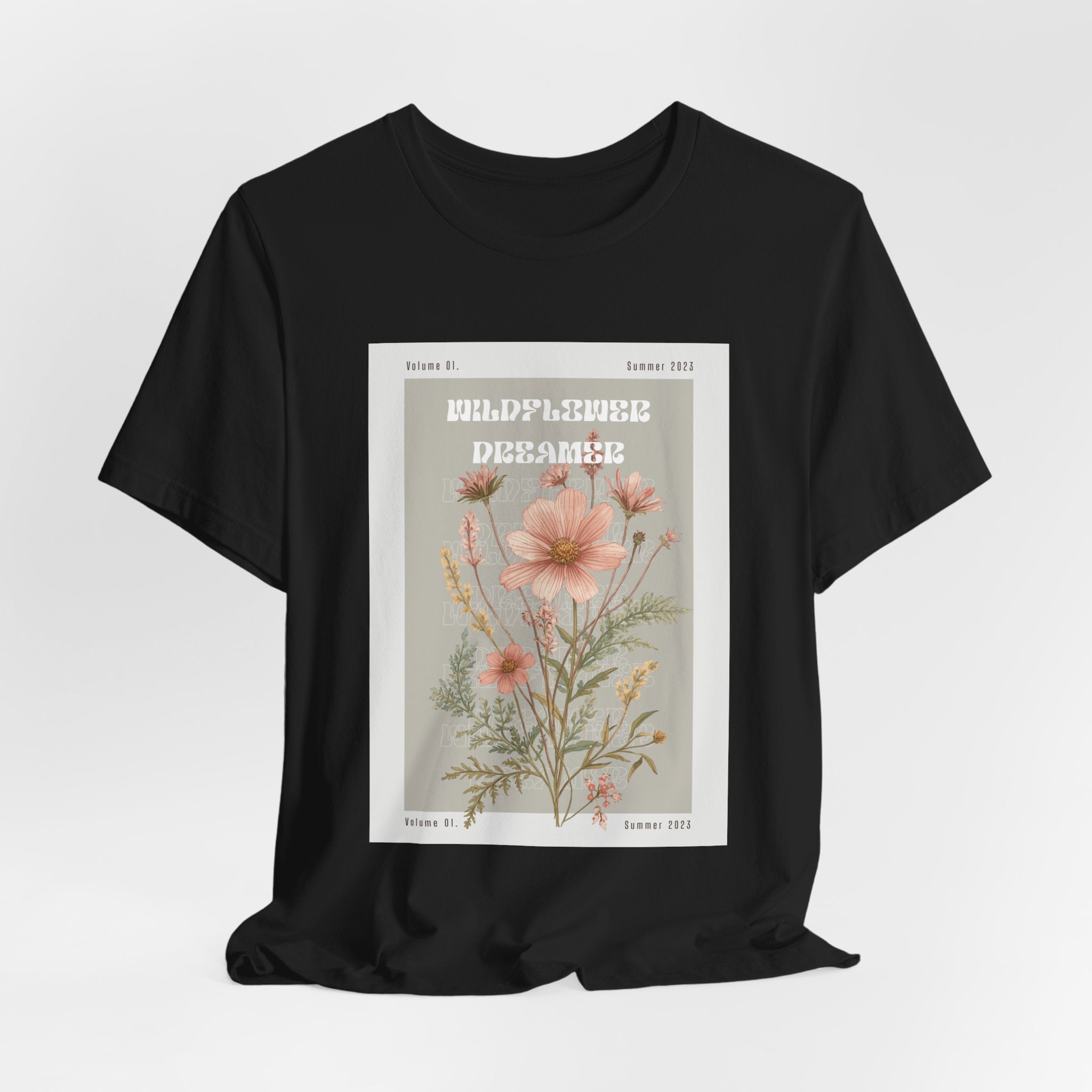 Floral Botanical Tee — 'Wildflower Desires' Vintage Garden Graphic Shirt