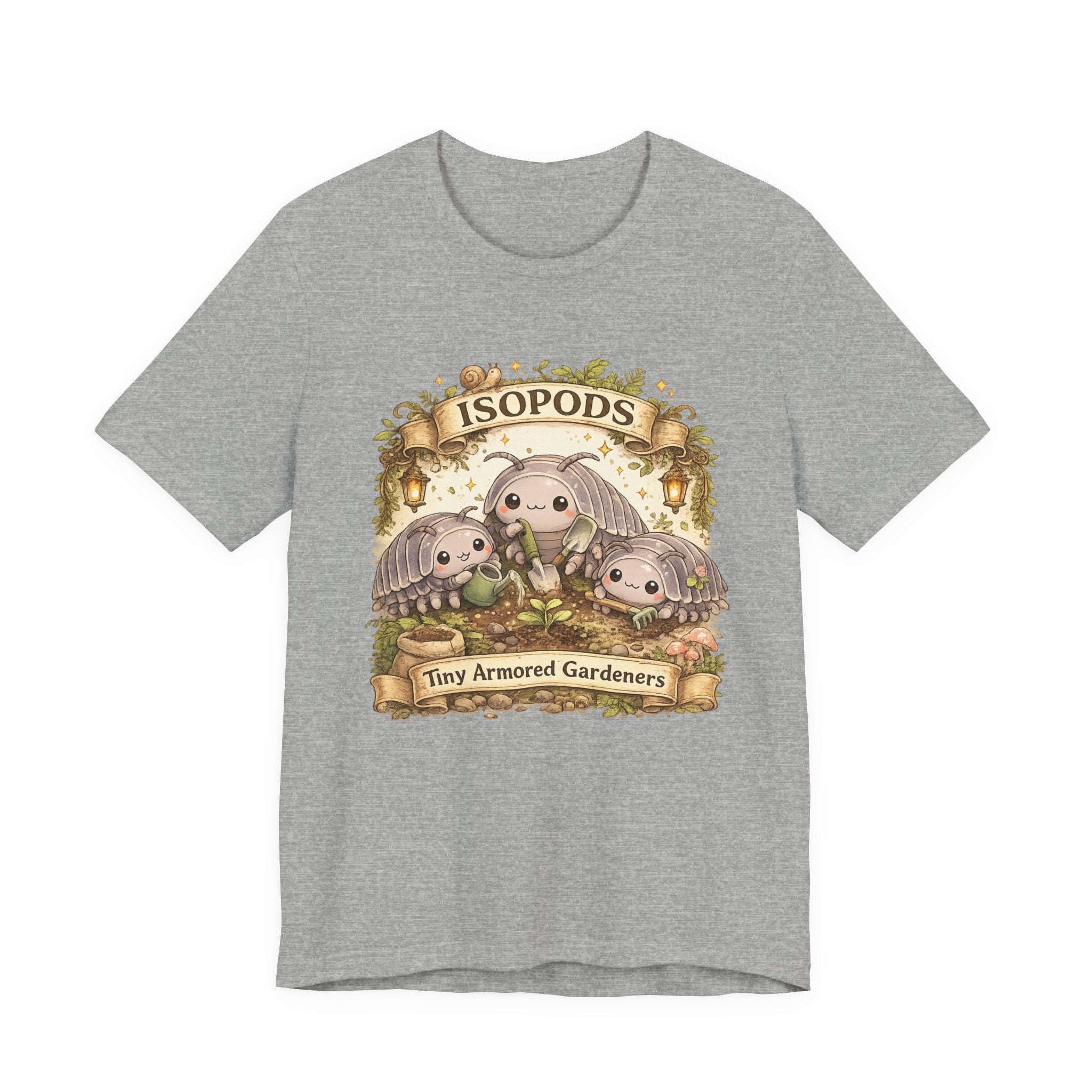 Isopods Tee — "Tiny Armored Gardeners" Cute Isopod T-Shirt