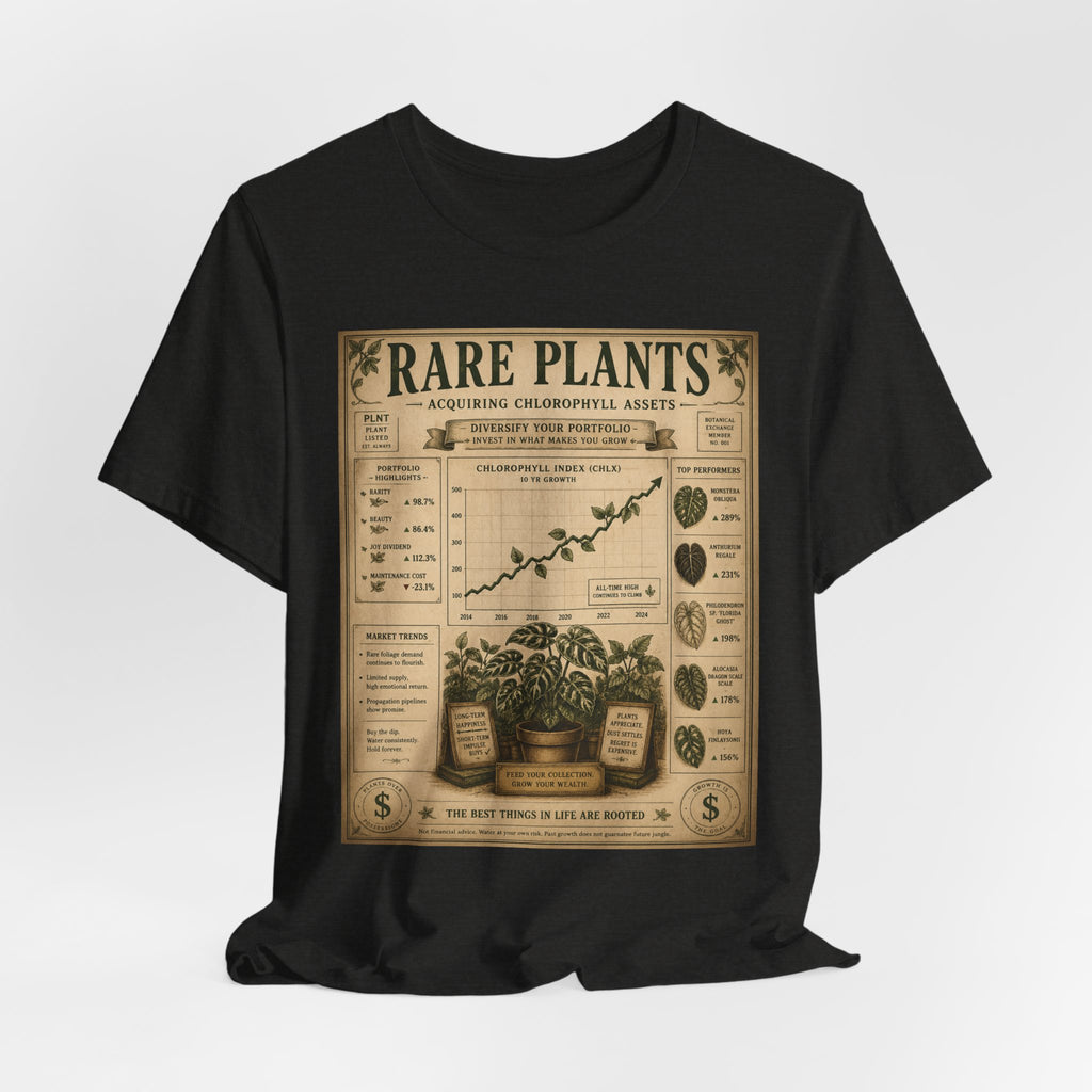 Rare Plants Vintage Graphic Tee — Botanical Chart T-Shirt