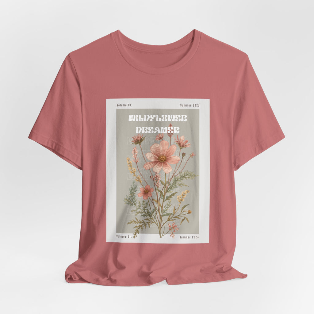 Floral Botanical Tee — 'Wildflower Desires' Vintage Garden Graphic Shirt