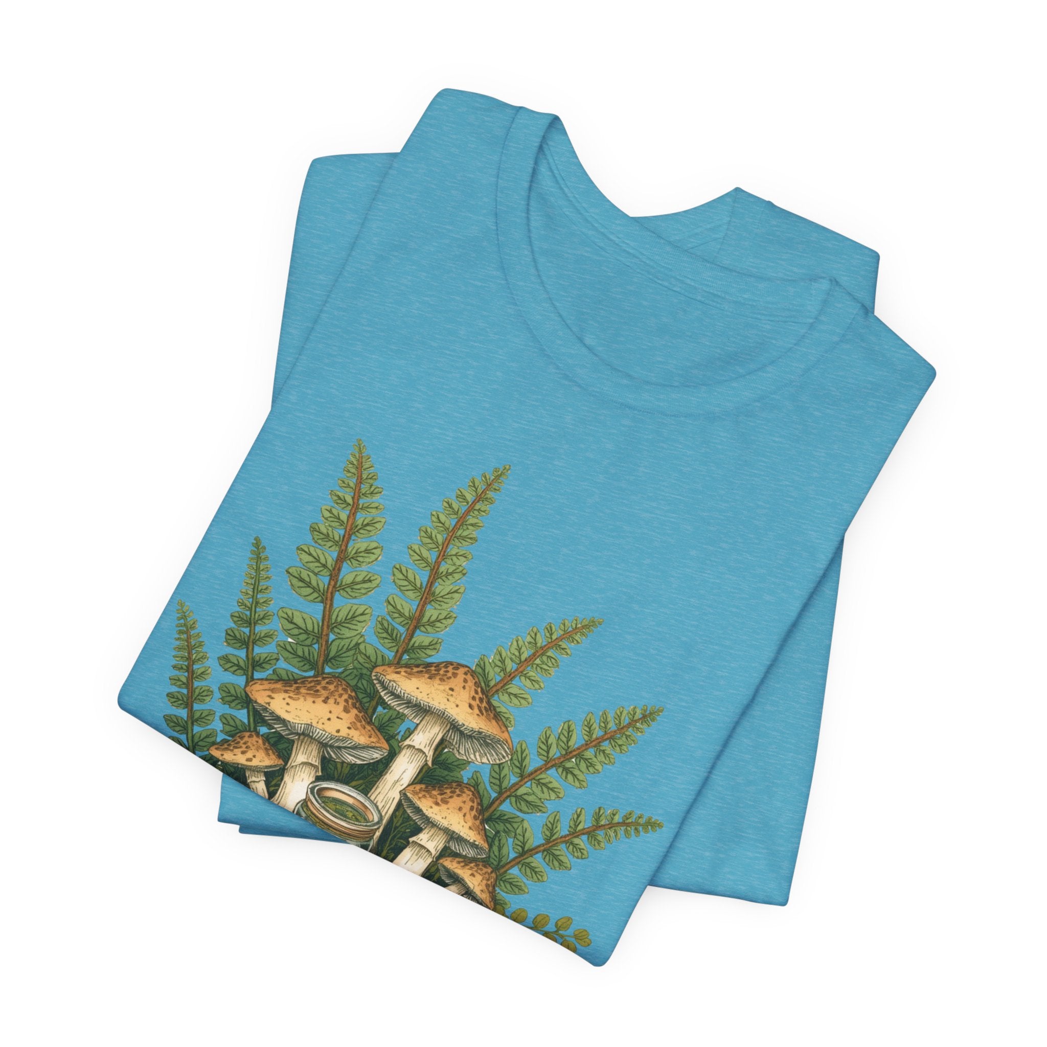Mushroom Forest Tee — Ferns & Fairy Fungi Graphic T-Shirt