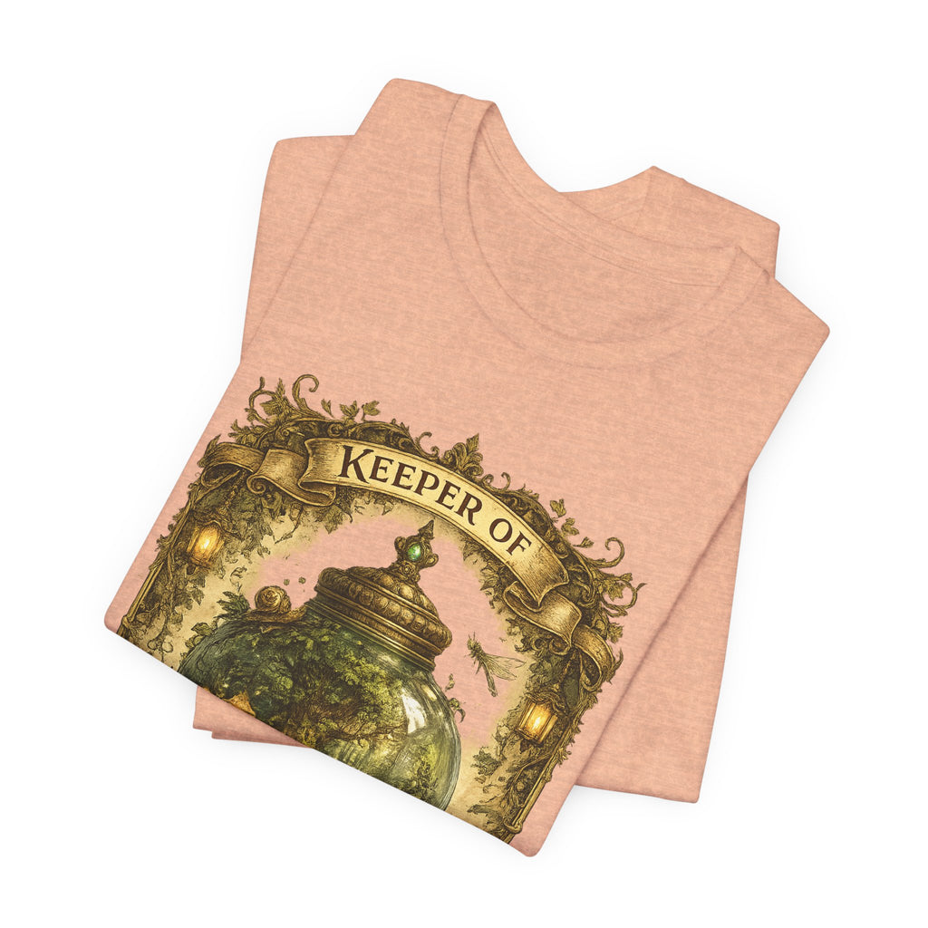 Keeper of Pocket Forests T-Shirt — Fantasy Terrarium Nature Tee