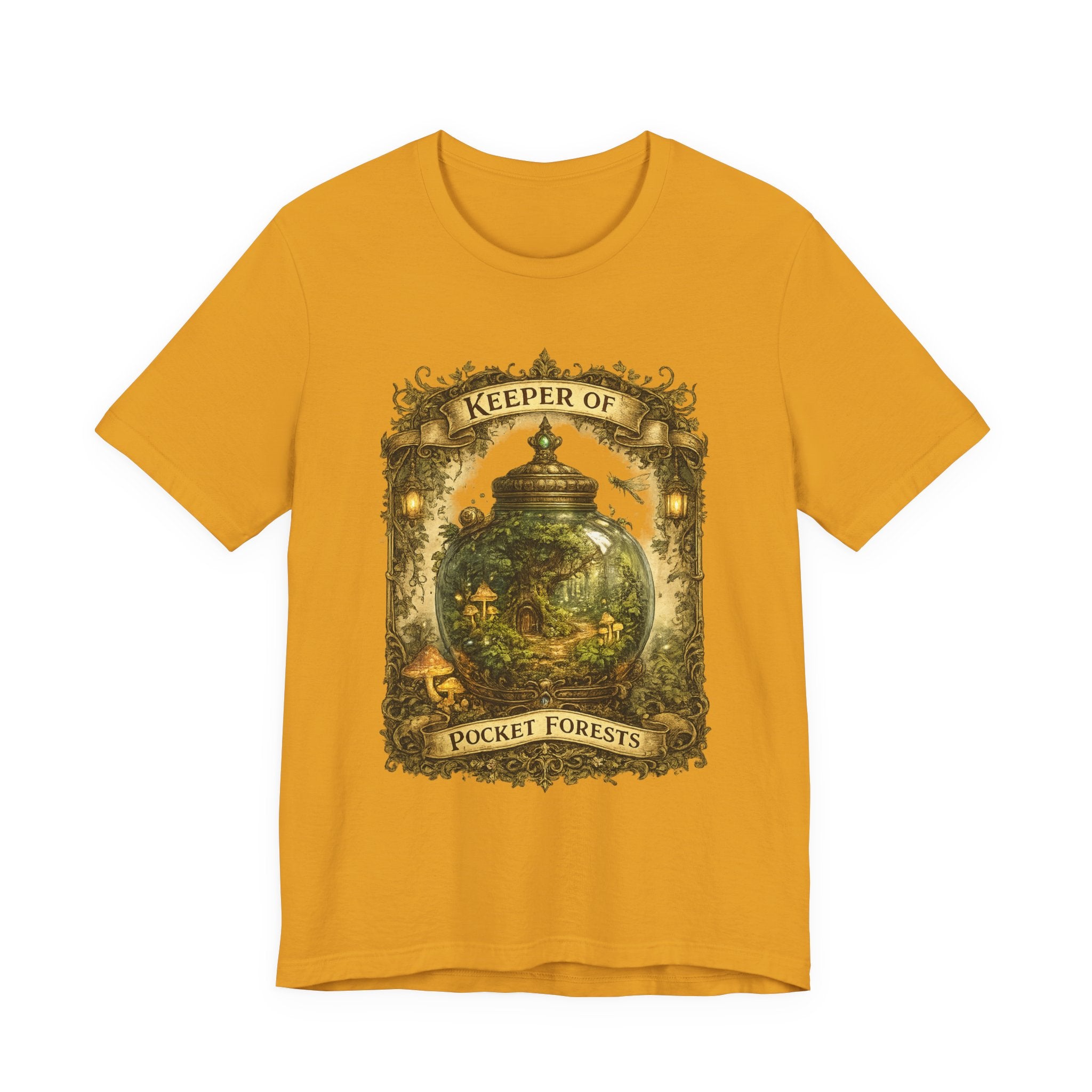 Keeper of Pocket Forests T-Shirt — Fantasy Terrarium Nature Tee