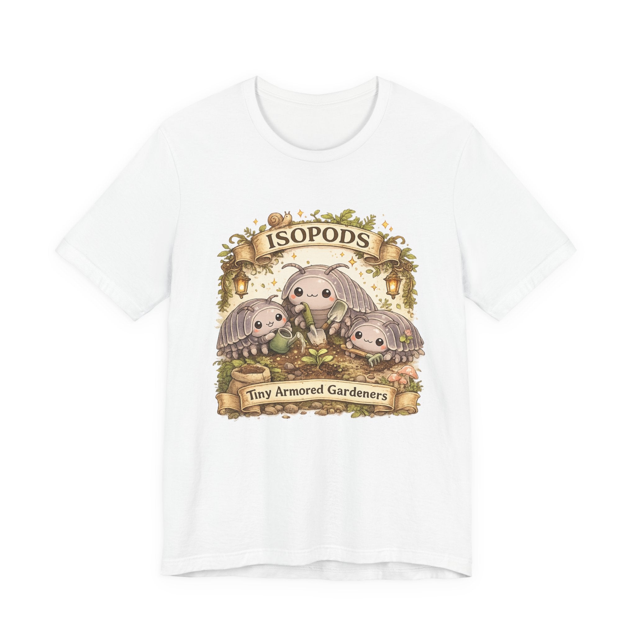 Isopods Tee — "Tiny Armored Gardeners" Cute Isopod T-Shirt
