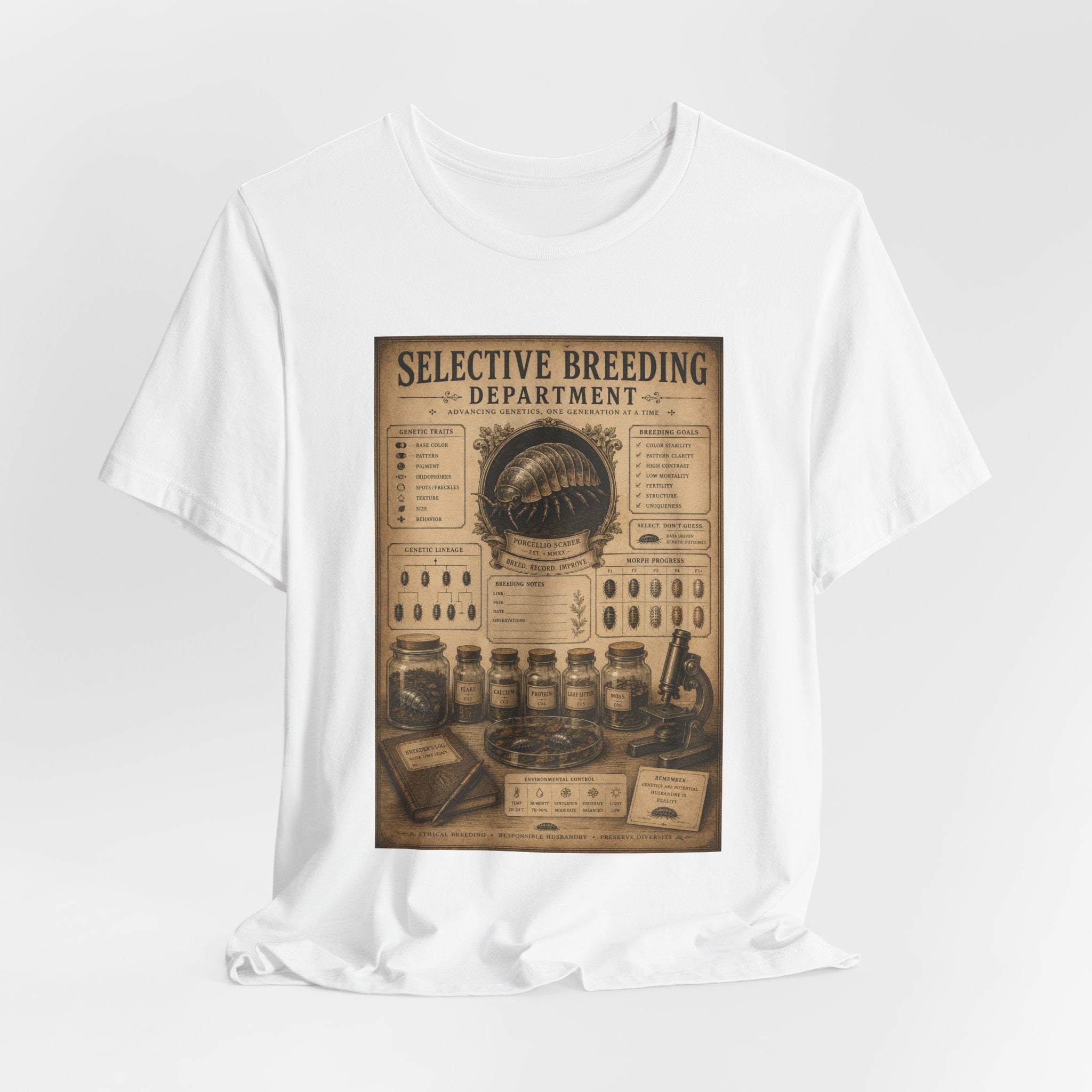Selective Breeding Department T-Shirt — Vintage Science Illustration Tee