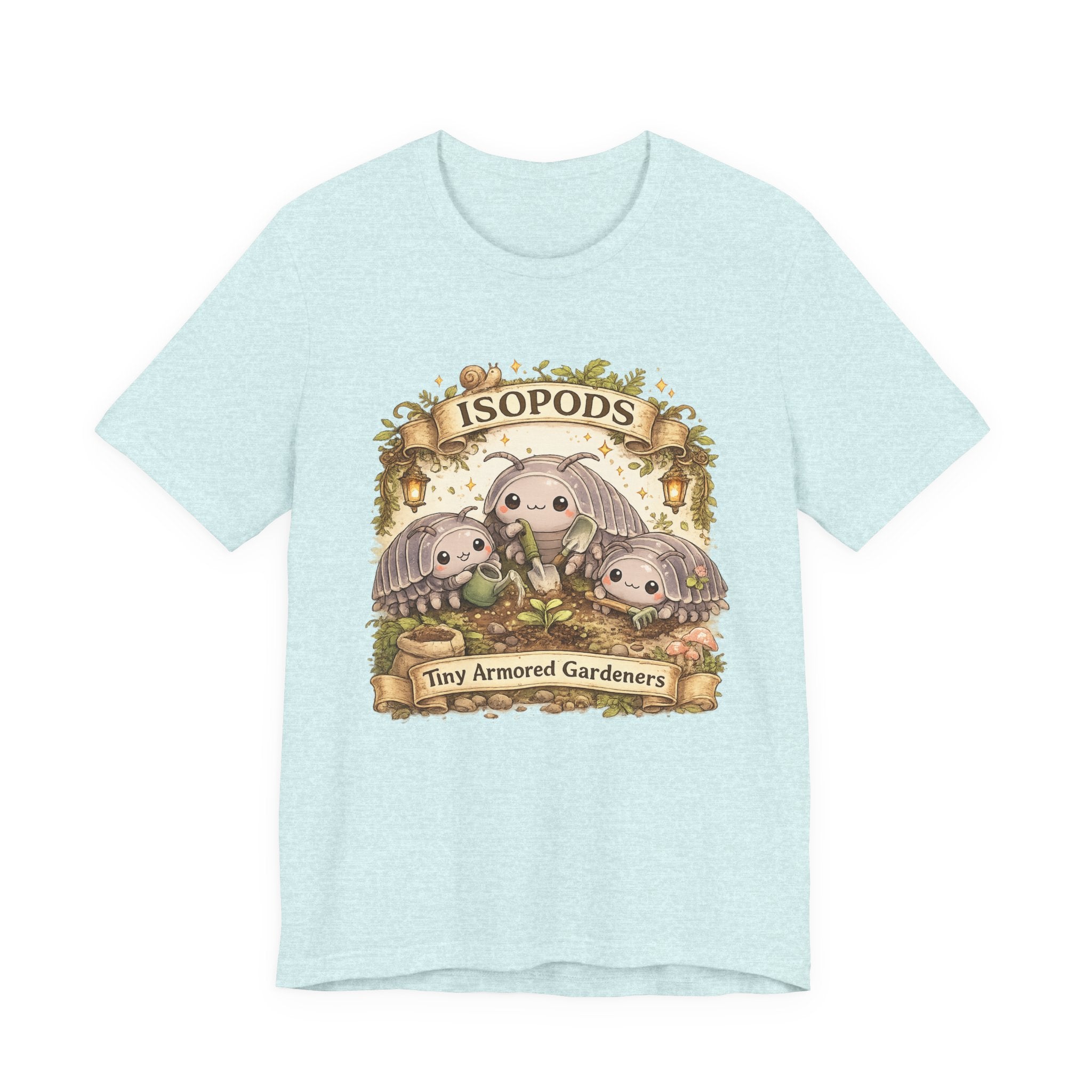 Isopods Tee — "Tiny Armored Gardeners" Cute Isopod T-Shirt