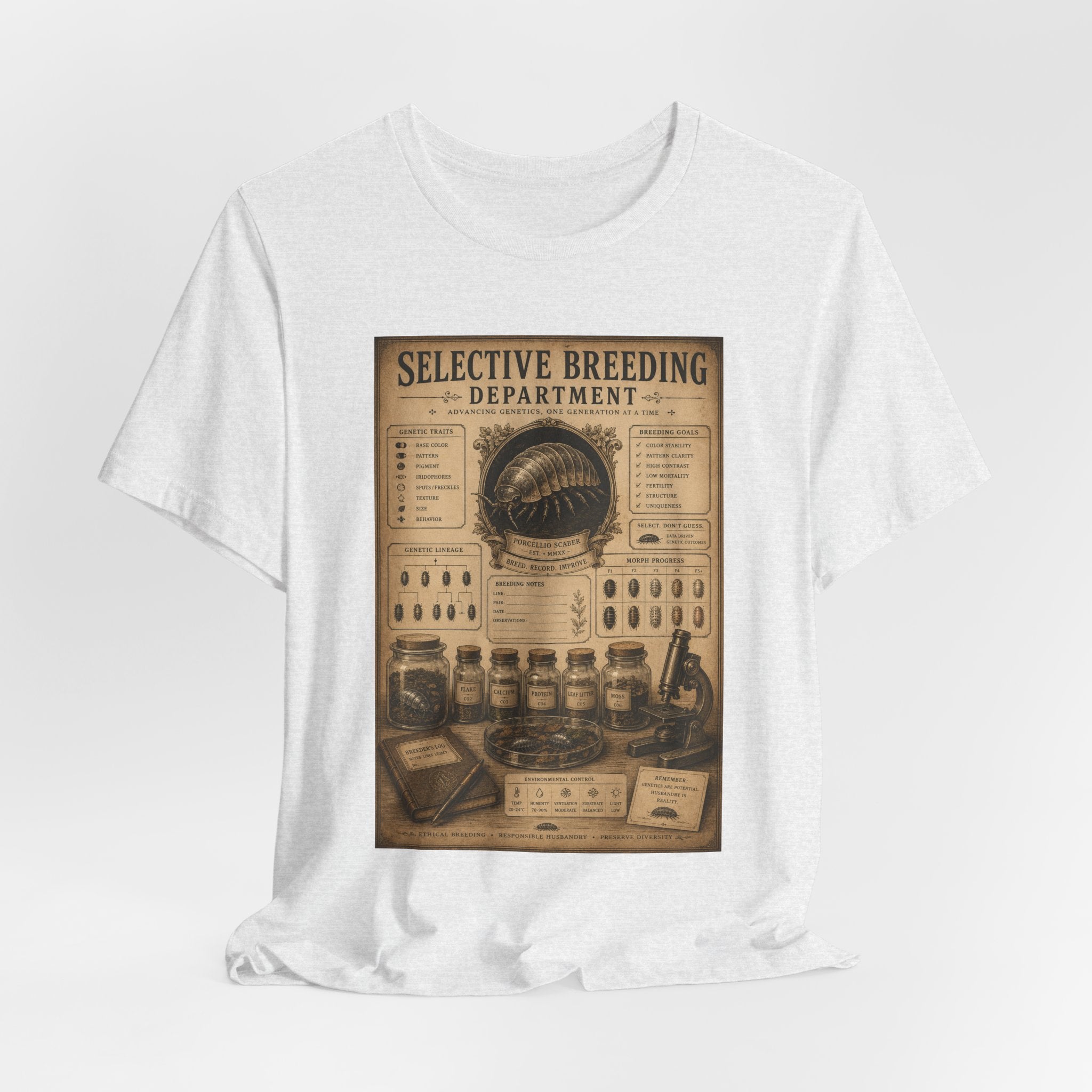 Selective Breeding Department T-Shirt — Vintage Science Illustration Tee
