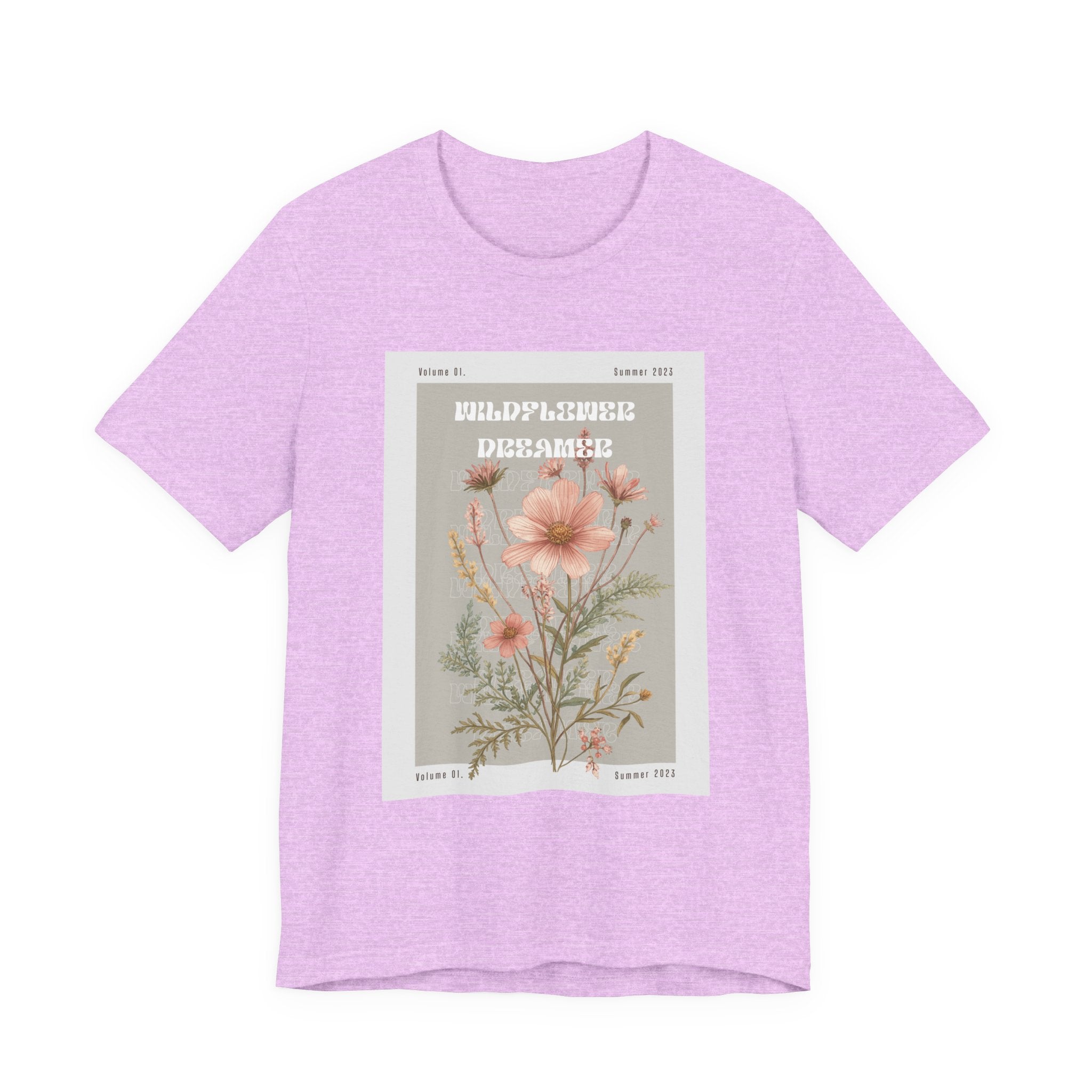 Floral Botanical Tee — 'Wildflower Desires' Vintage Garden Graphic Shirt