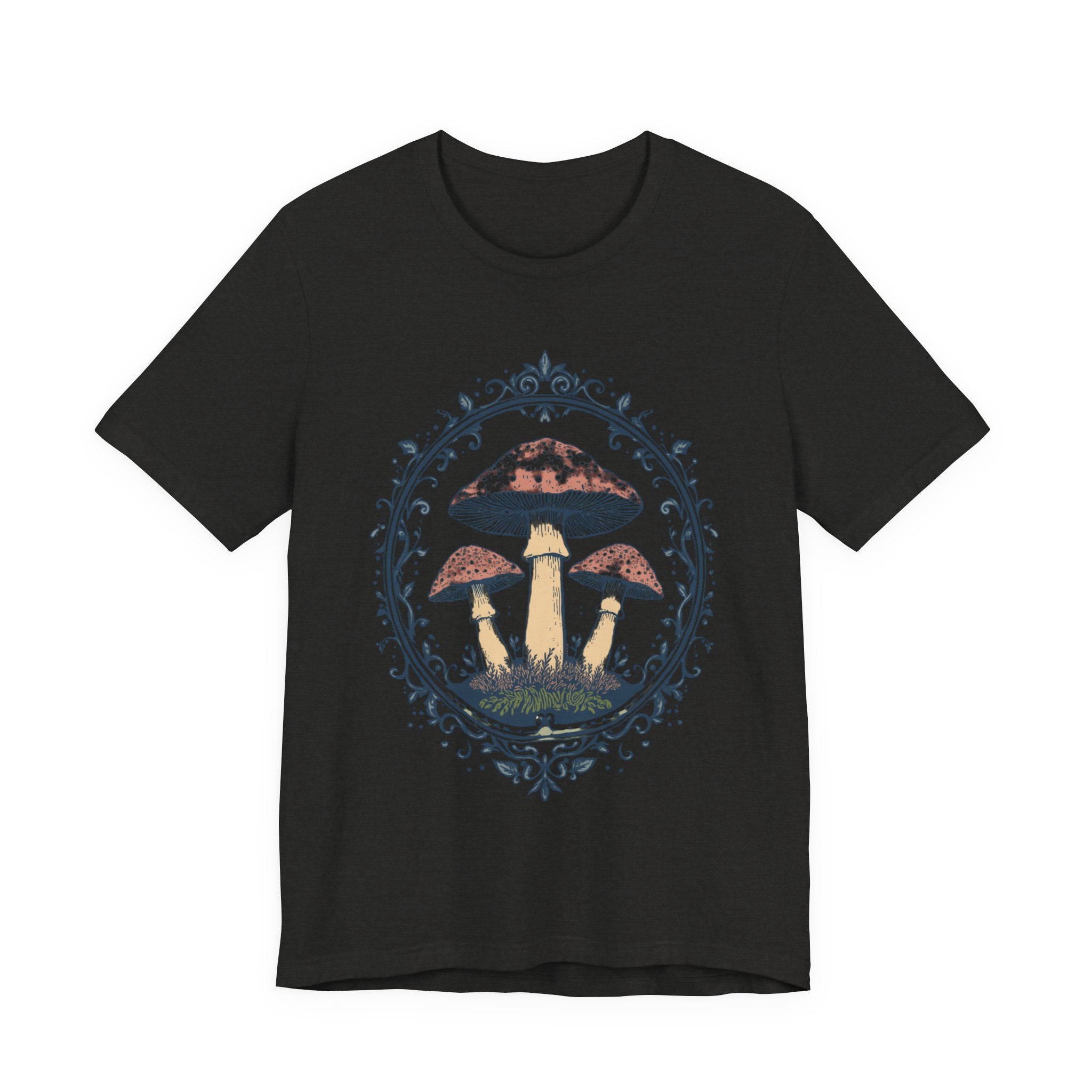 Mushroom Meadow Tee — Vintage Botanical Fungi Graphic T-Shirt