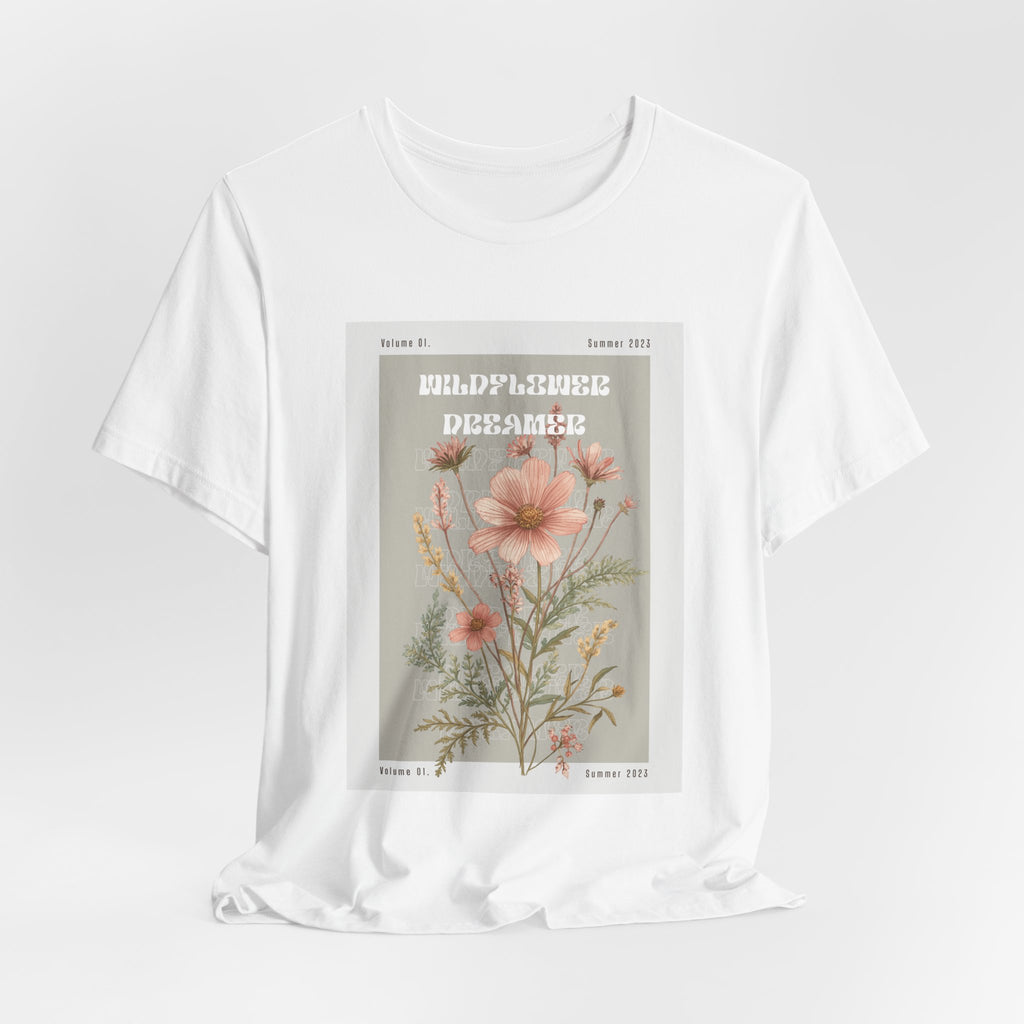 Floral Botanical Tee — 'Wildflower Desires' Vintage Garden Graphic Shirt