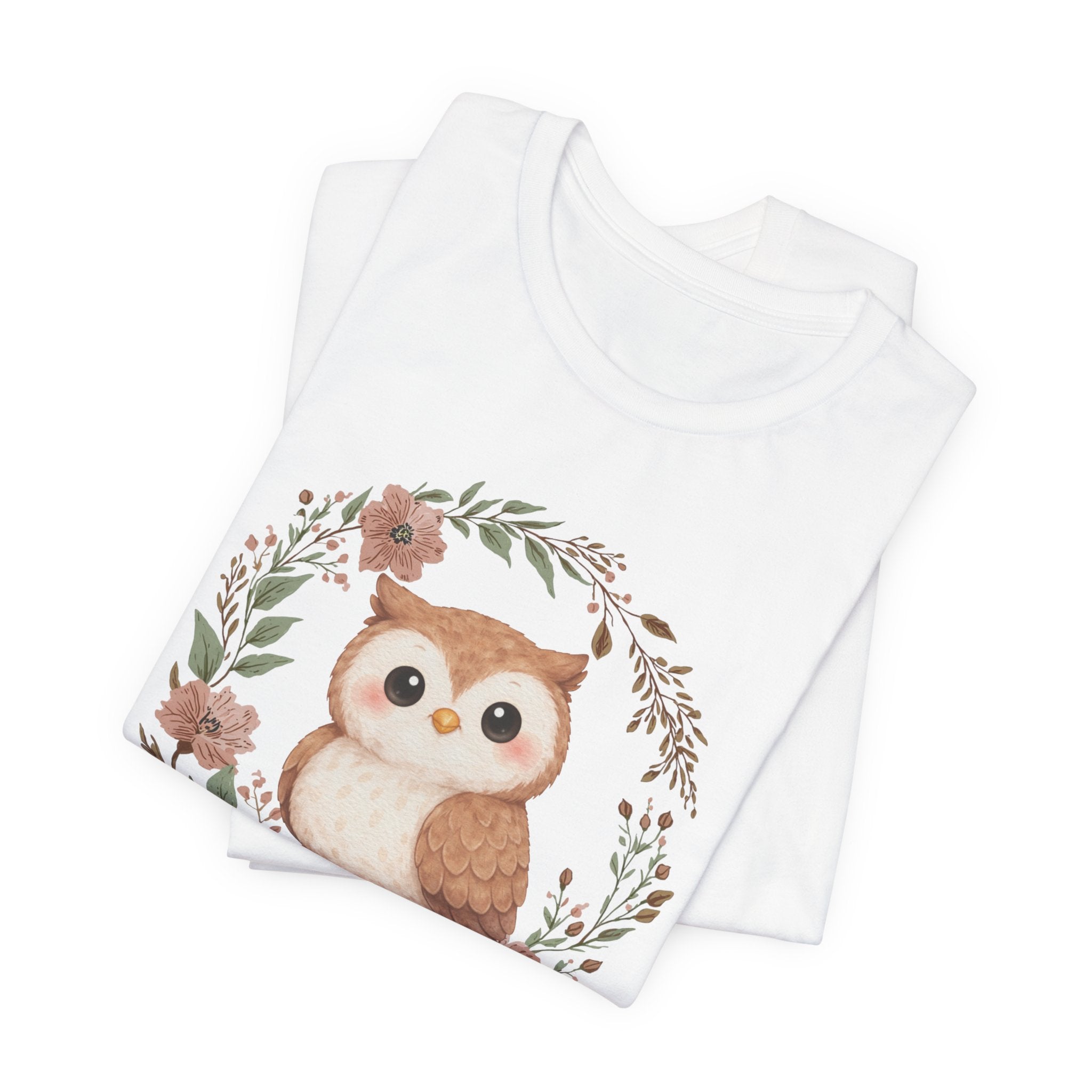 Floral Wreath Baby Owl Tee
