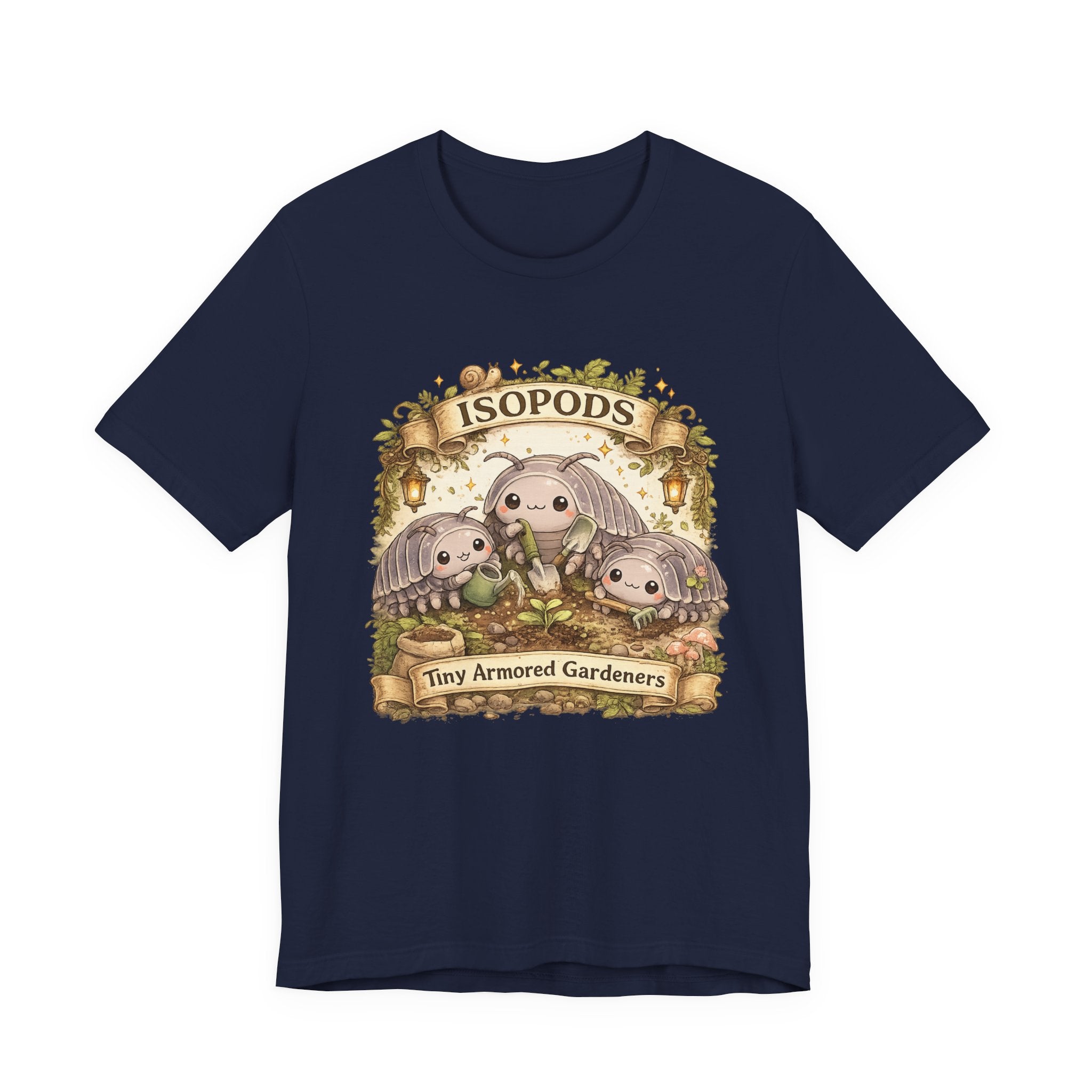 Isopods Tee — "Tiny Armored Gardeners" Cute Isopod T-Shirt