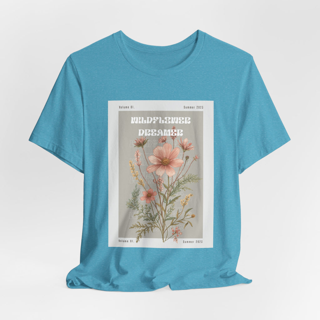 Floral Botanical Tee — 'Wildflower Desires' Vintage Garden Graphic Shirt