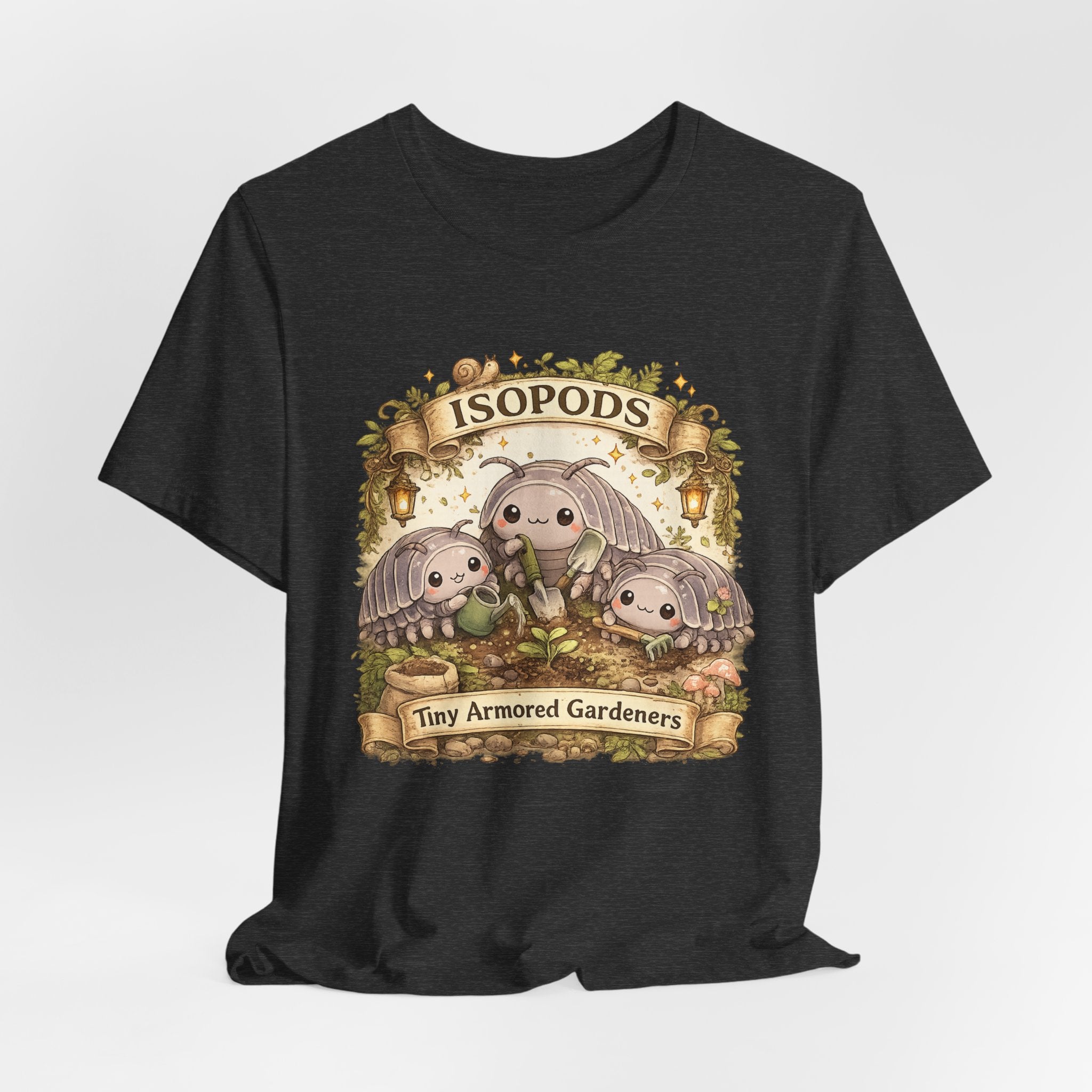 Isopods Tee — "Tiny Armored Gardeners" Cute Isopod T-Shirt