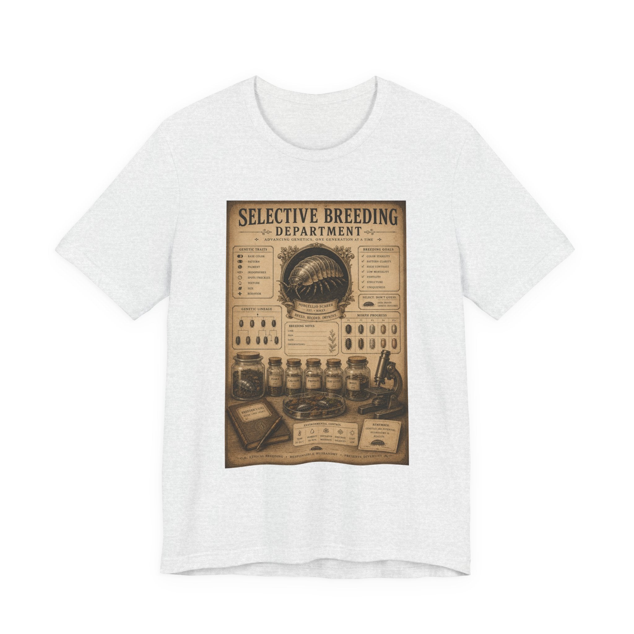 Selective Breeding Department T-Shirt — Vintage Science Illustration Tee