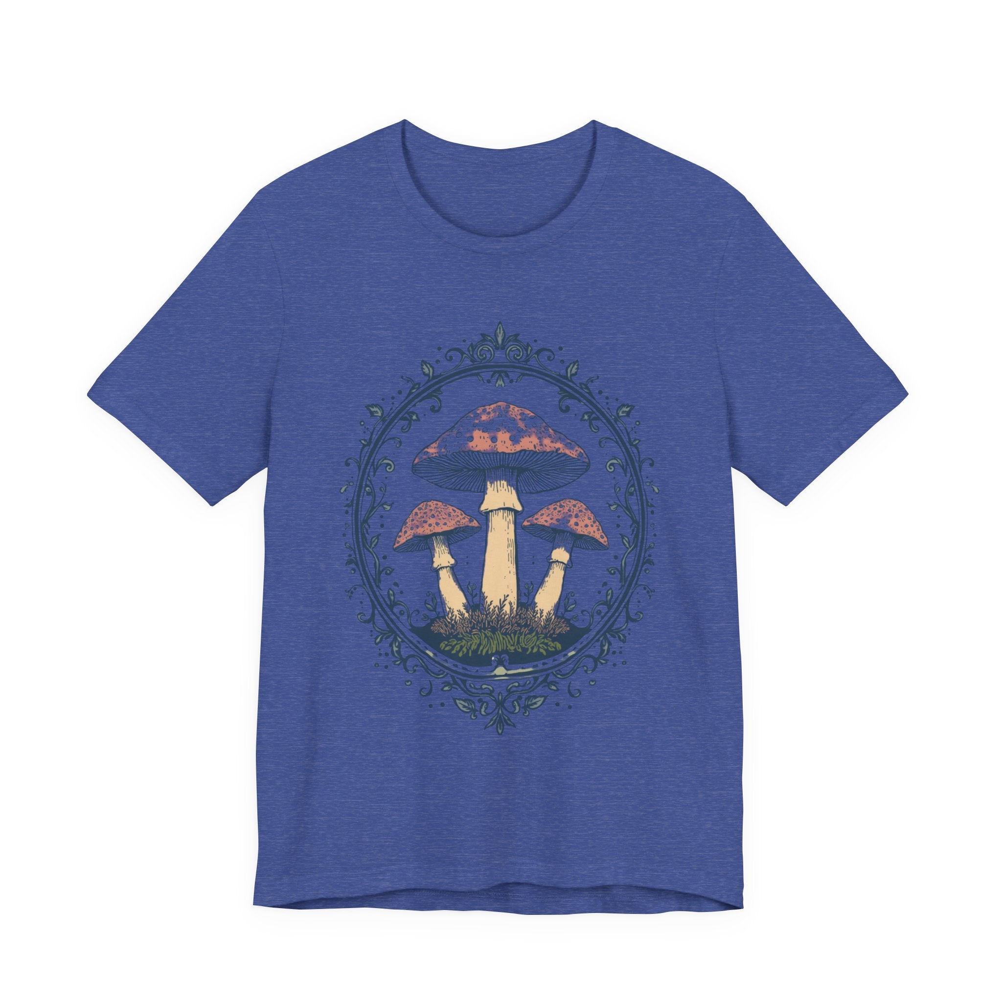 Mushroom Meadow Tee — Vintage Botanical Fungi Graphic T-Shirt