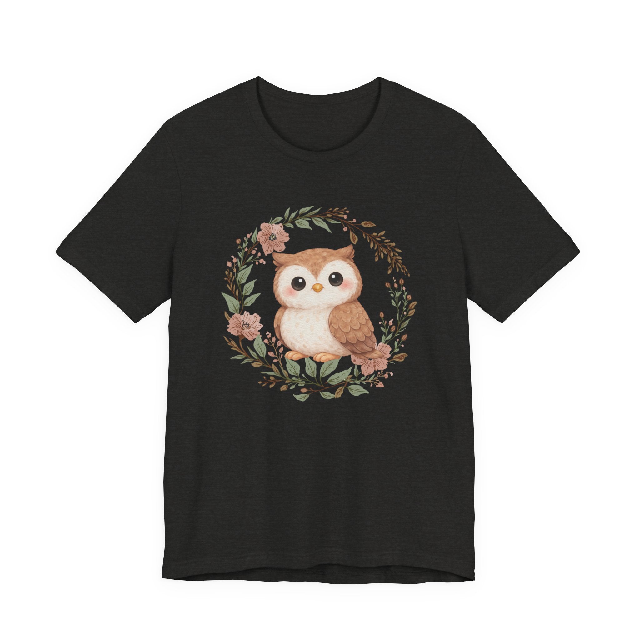 Floral Wreath Baby Owl Tee